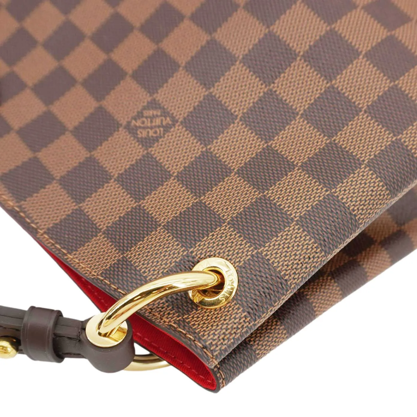 LOUIS VUITTON Graceful PM Damier Ebene Shoulder Bag Brown