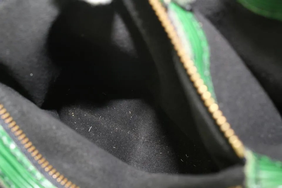 Louis Vuitton Green Epi Leather Borneo Petit Noe Drawstring Bucket Hobo 820lv82