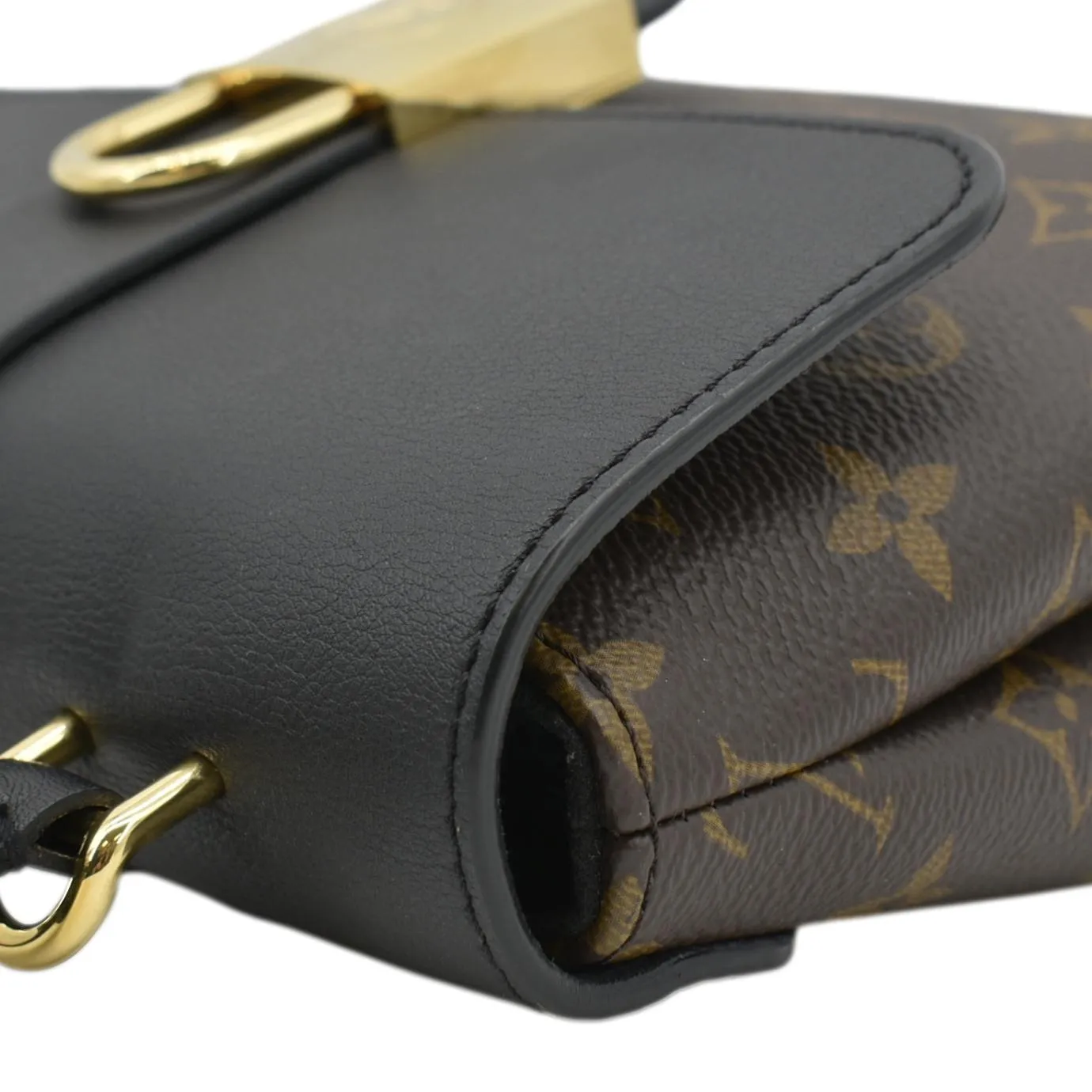 LOUIS VUITTON Locky BB Monogram Canvas Shoulder Bag Brown