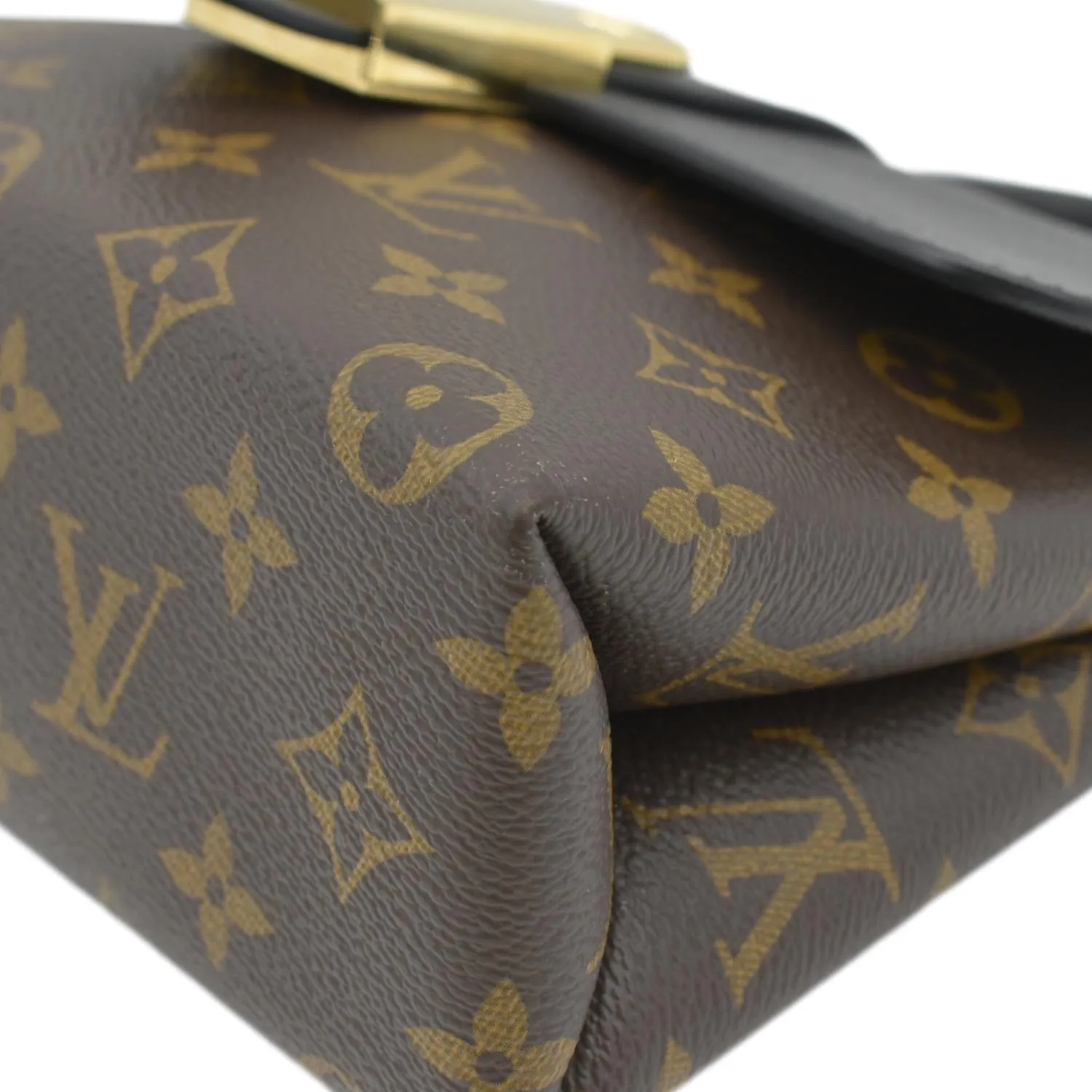 LOUIS VUITTON Locky BB Monogram Canvas Shoulder Bag Brown