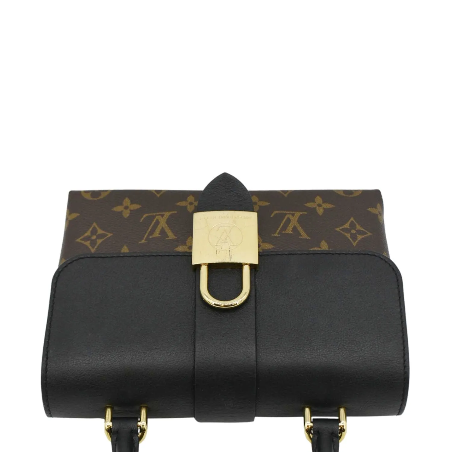 LOUIS VUITTON Locky BB Monogram Canvas Shoulder Bag Brown