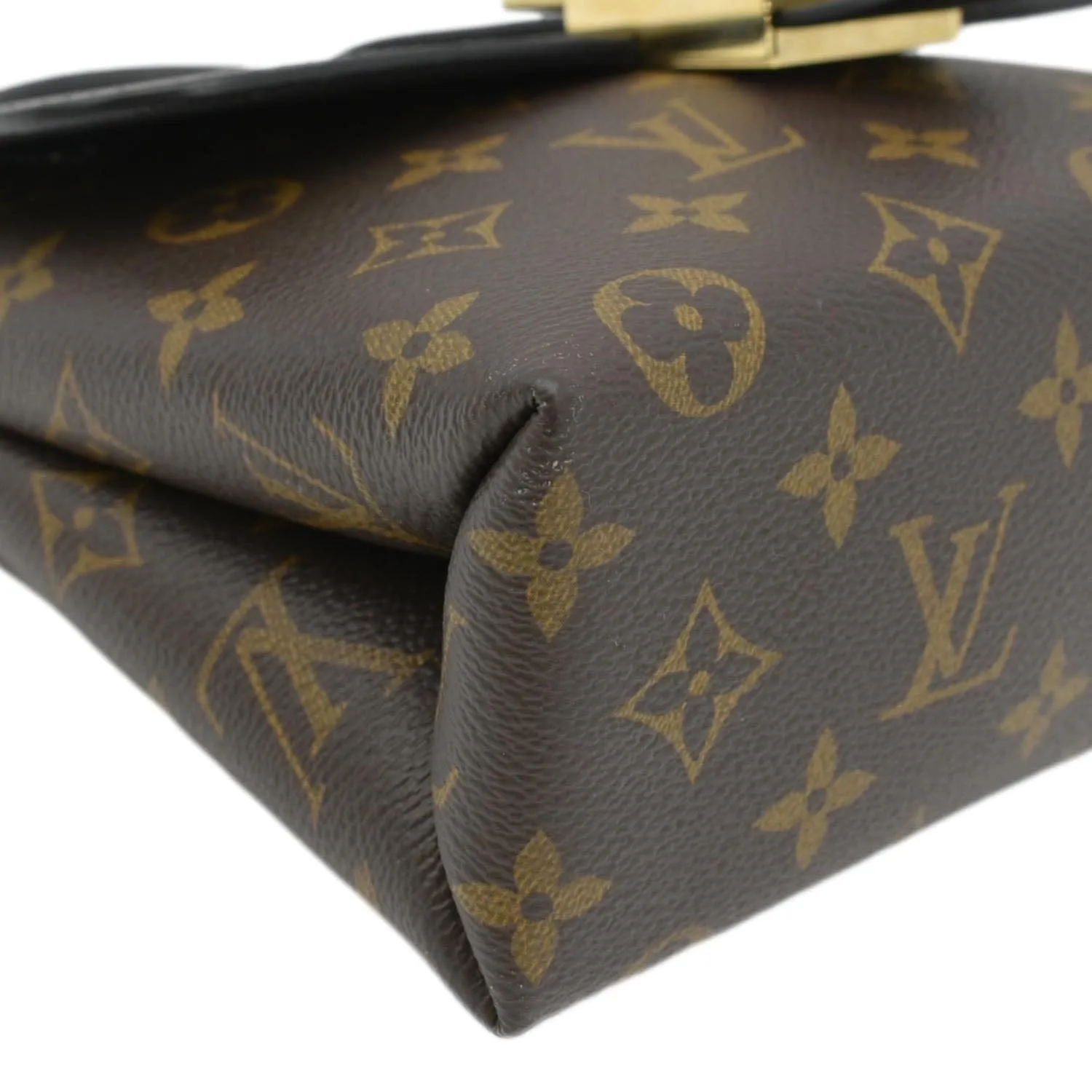 LOUIS VUITTON Locky BB Monogram Canvas Shoulder Bag Brown