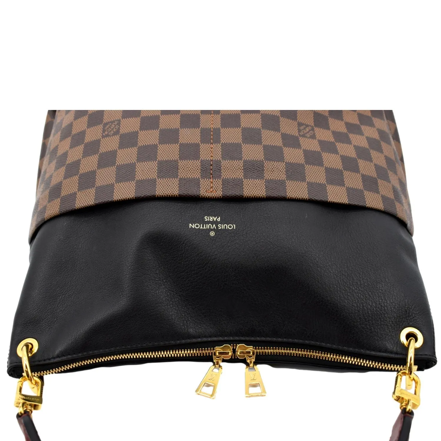 LOUIS VUITTON Maida Damier Ebene Hobo Bag Noir