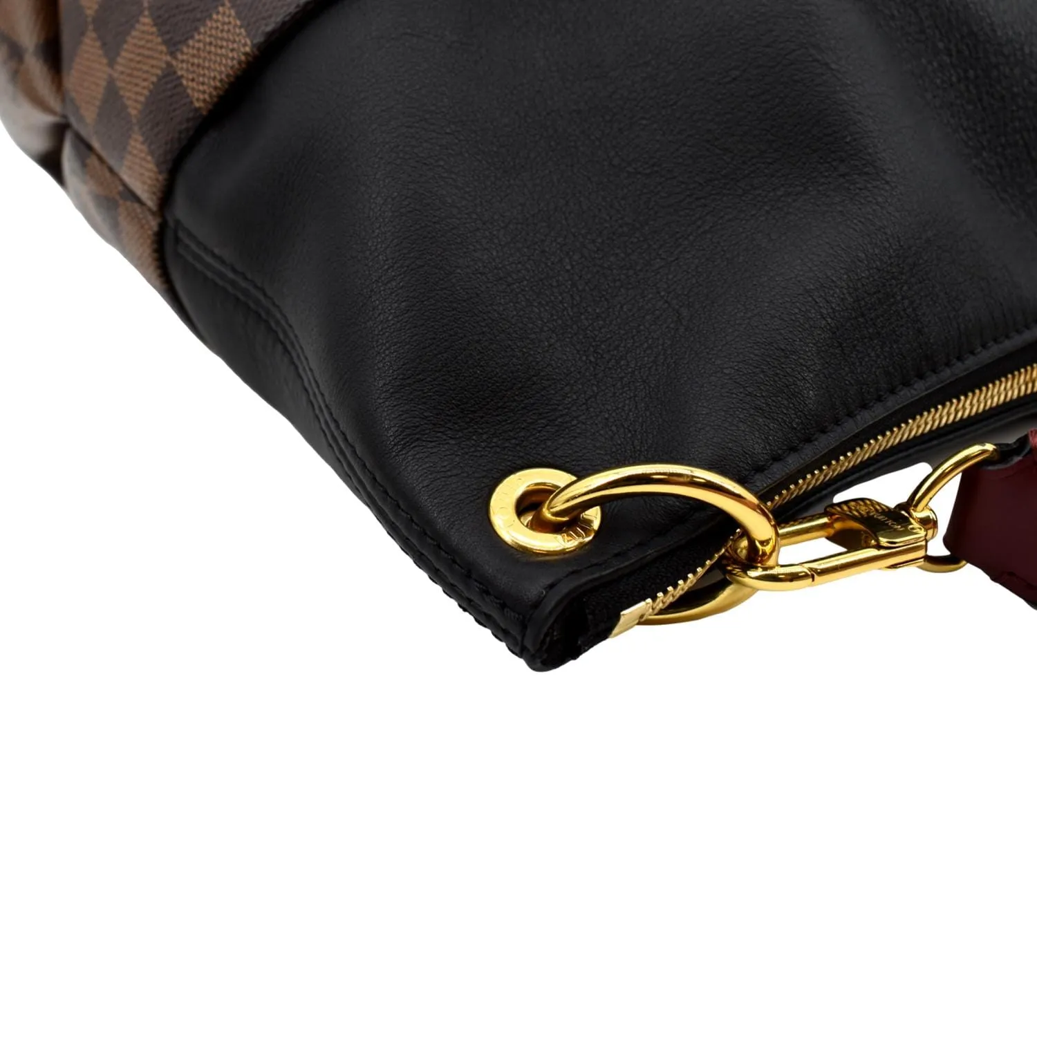 LOUIS VUITTON Maida Damier Ebene Hobo Bag Noir