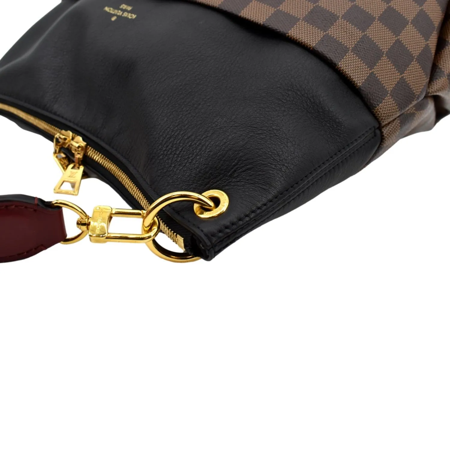 LOUIS VUITTON Maida Damier Ebene Hobo Bag Noir
