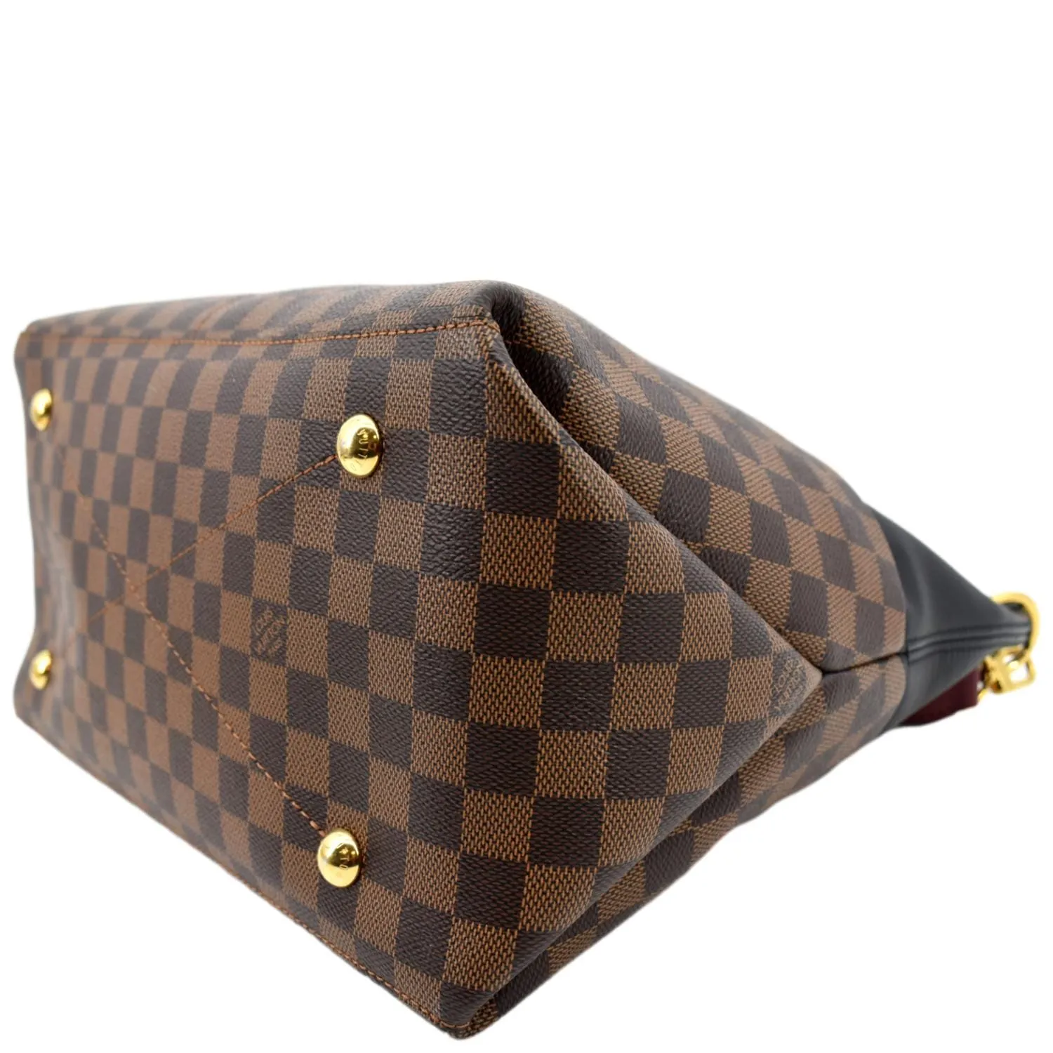LOUIS VUITTON Maida Damier Ebene Hobo Bag Noir