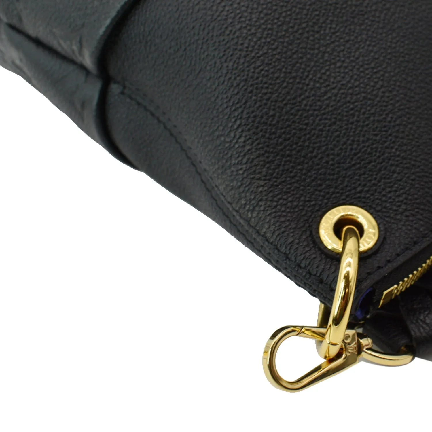 LOUIS VUITTON Maida Monogram Empreinte Leather Hobo Bag Black