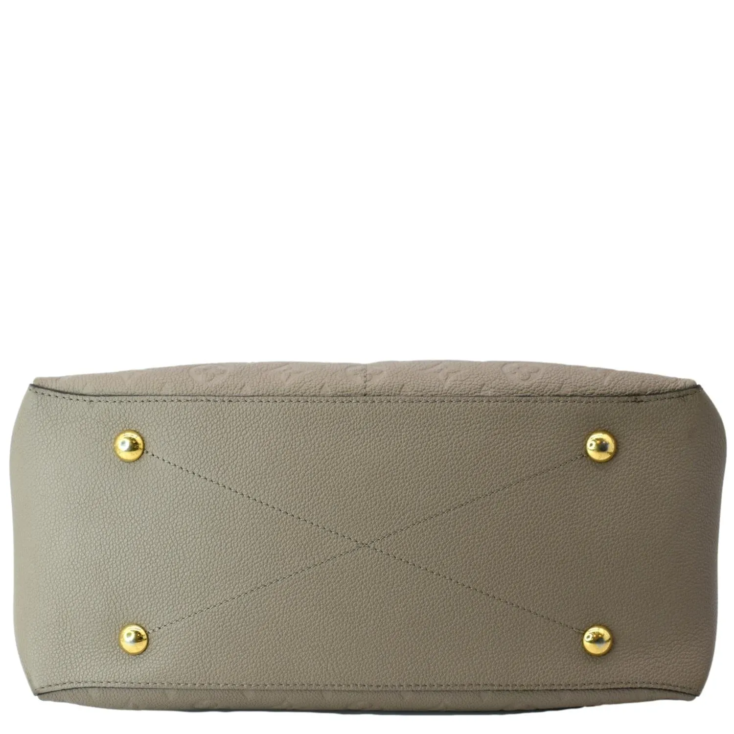 LOUIS VUITTON Maida Monogram Empreinte Leather Hobo Shoulder Bag Tourterelle