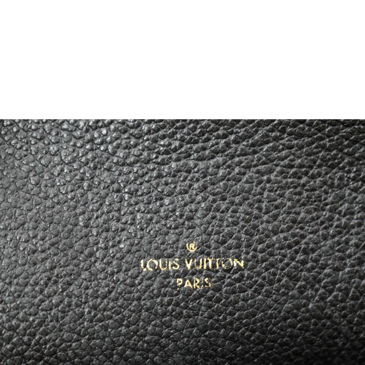 LOUIS VUITTON Melie Empreinte Leather Hobo Shoulder Bag Black