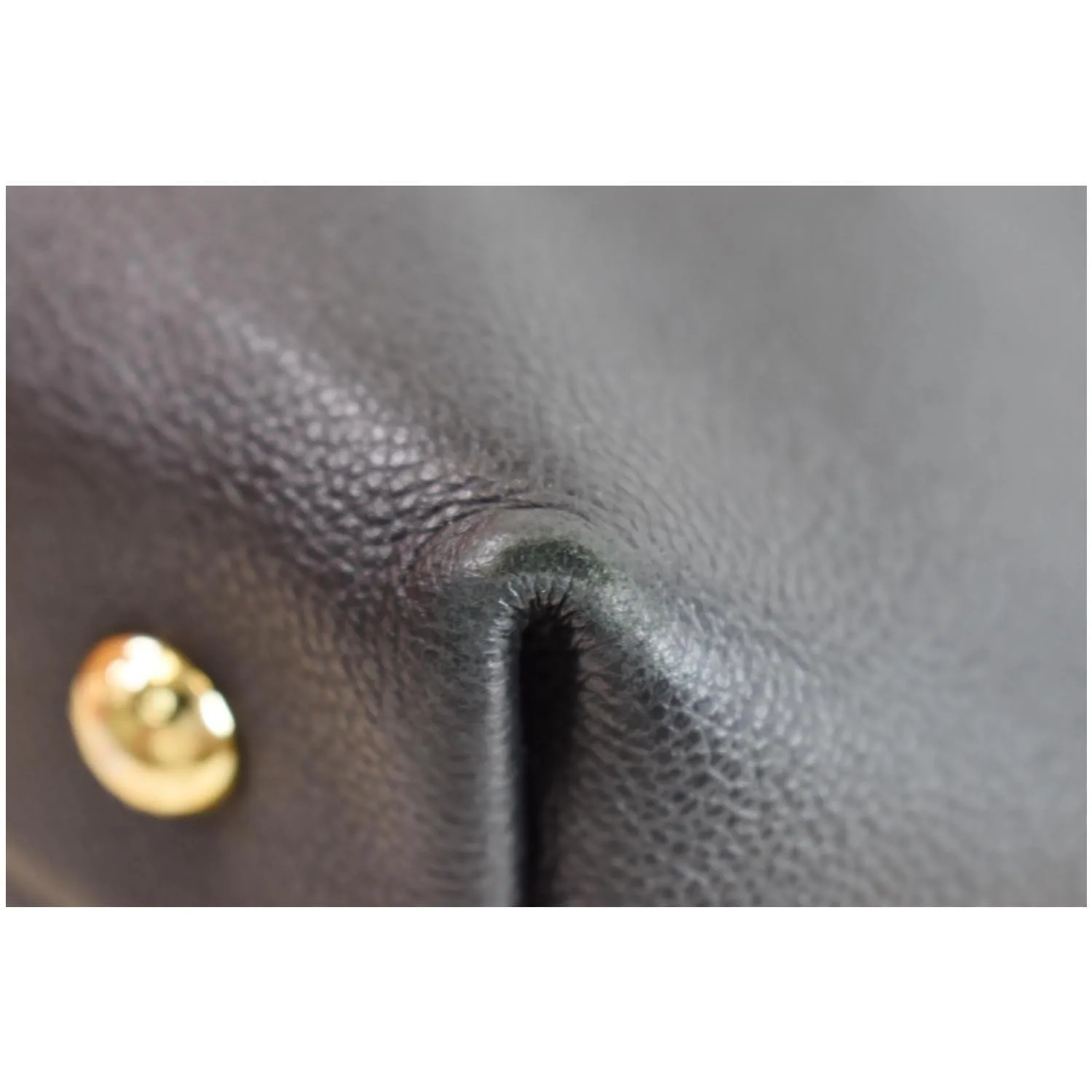 LOUIS VUITTON Melie Empreinte Leather Hobo Shoulder Bag Black