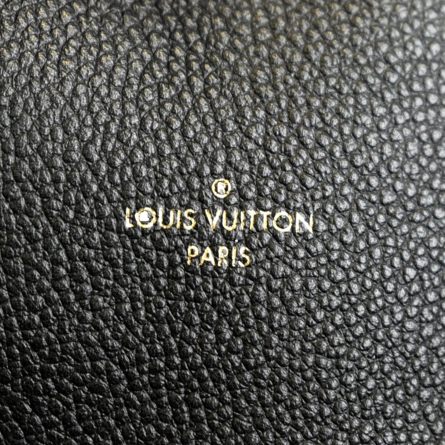 LOUIS VUITTON Melie Empreinte Leather Hobo Shoulder Bag Black