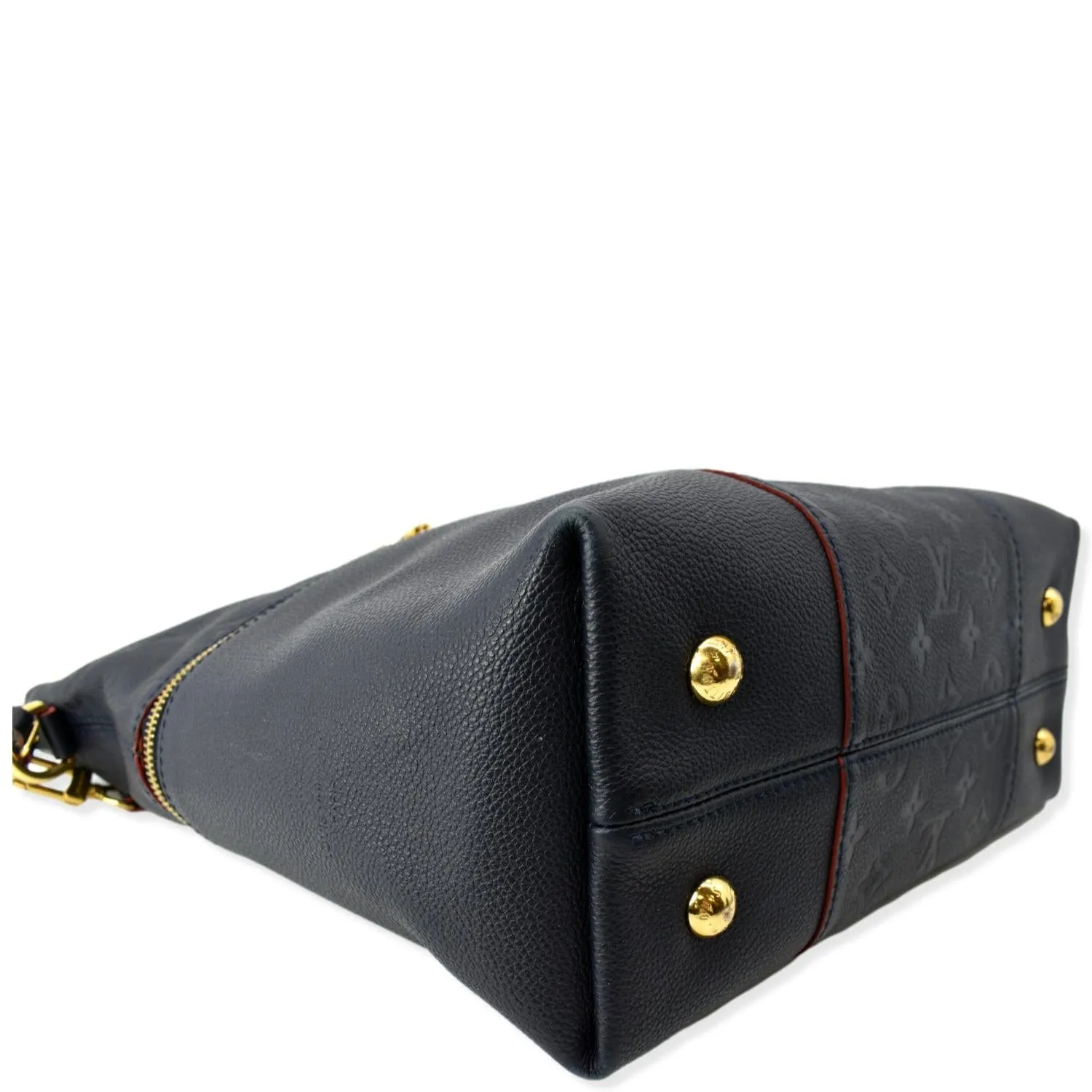 LOUIS VUITTON Melie Empreinte Leather Hobo Shoulder Bag Marine Rouge