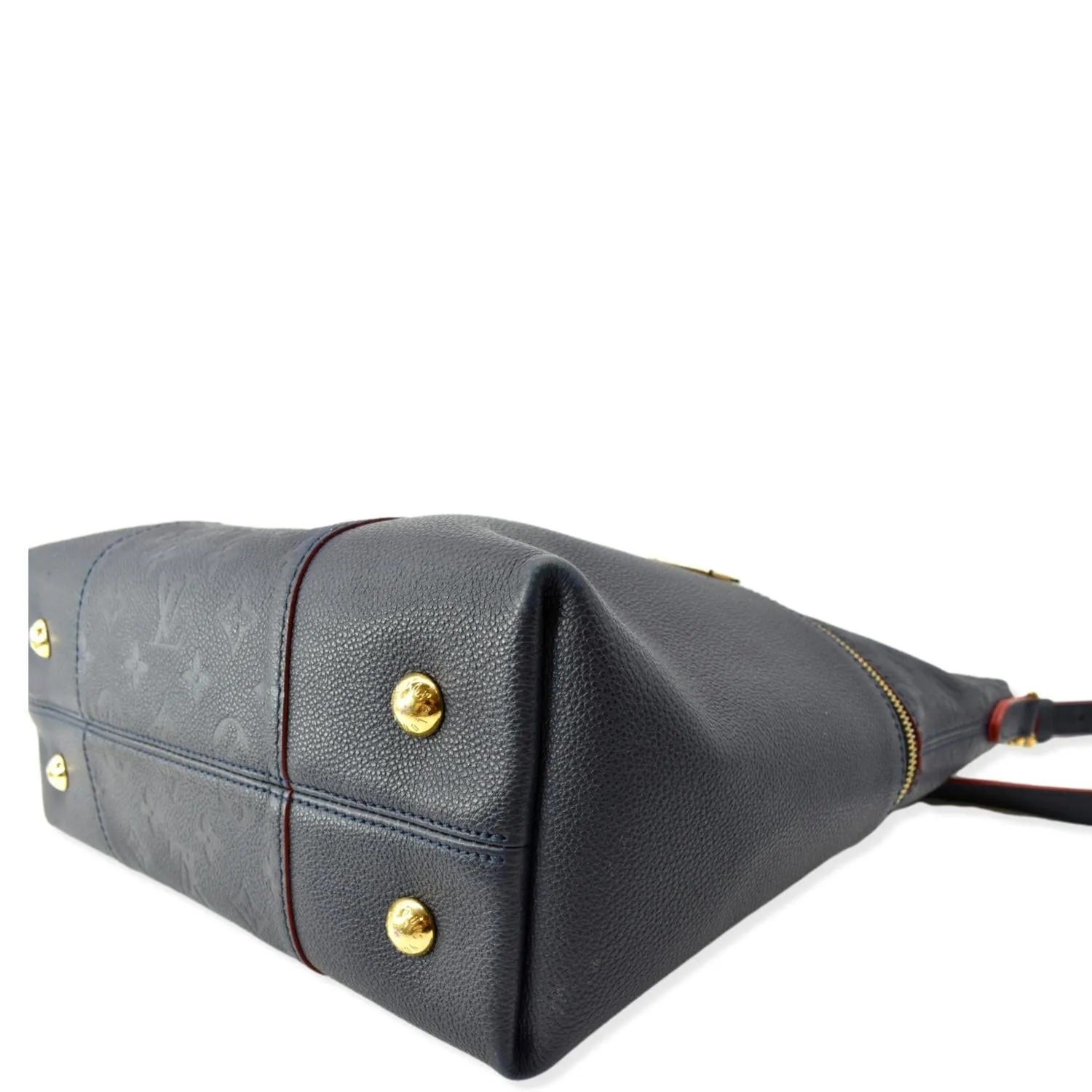 LOUIS VUITTON Melie Empreinte Leather Hobo Shoulder Bag Marine Rouge