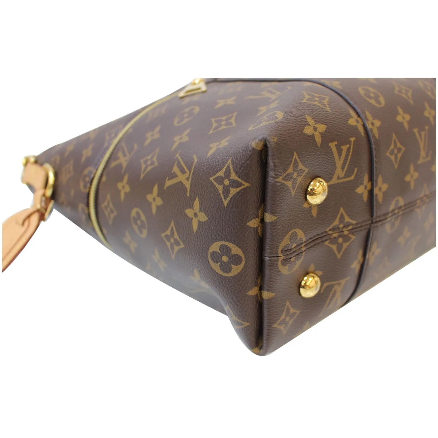 LOUIS VUITTON Melie Monogram Canvas Hobo Shoulder Bag Brown
