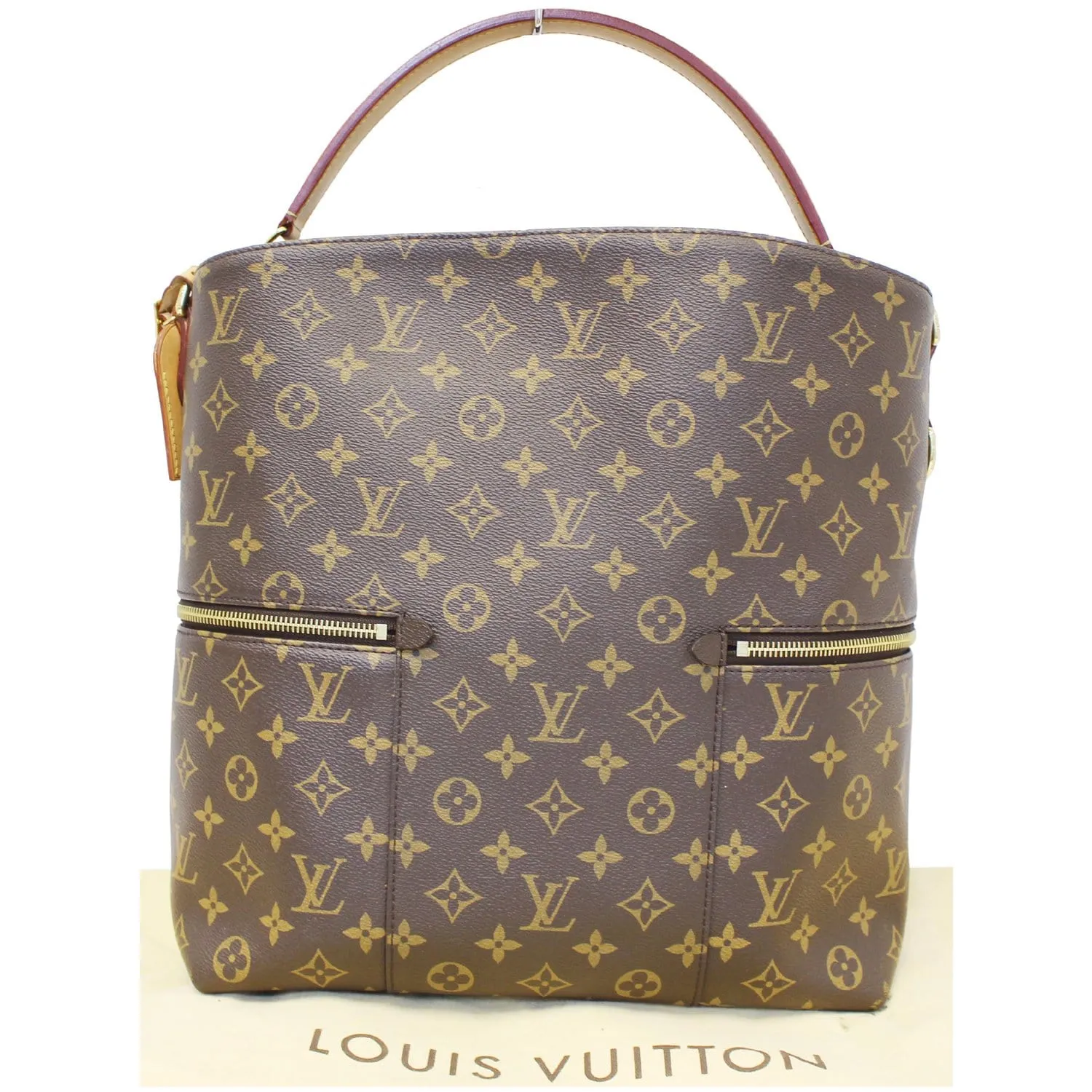 LOUIS VUITTON Melie Monogram Canvas Hobo Shoulder Bag Brown