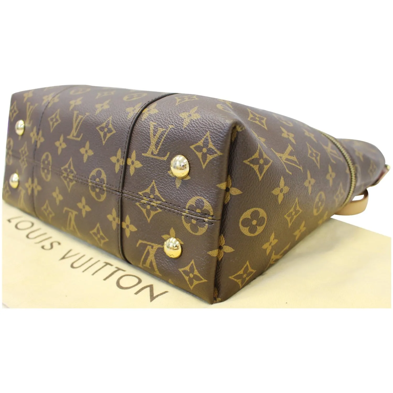LOUIS VUITTON Melie Monogram Canvas Hobo Shoulder Bag Brown