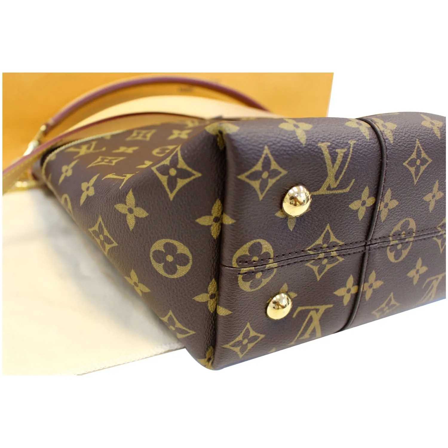 LOUIS VUITTON Melie Monogram Canvas Hobo Shoulder Bag Brown