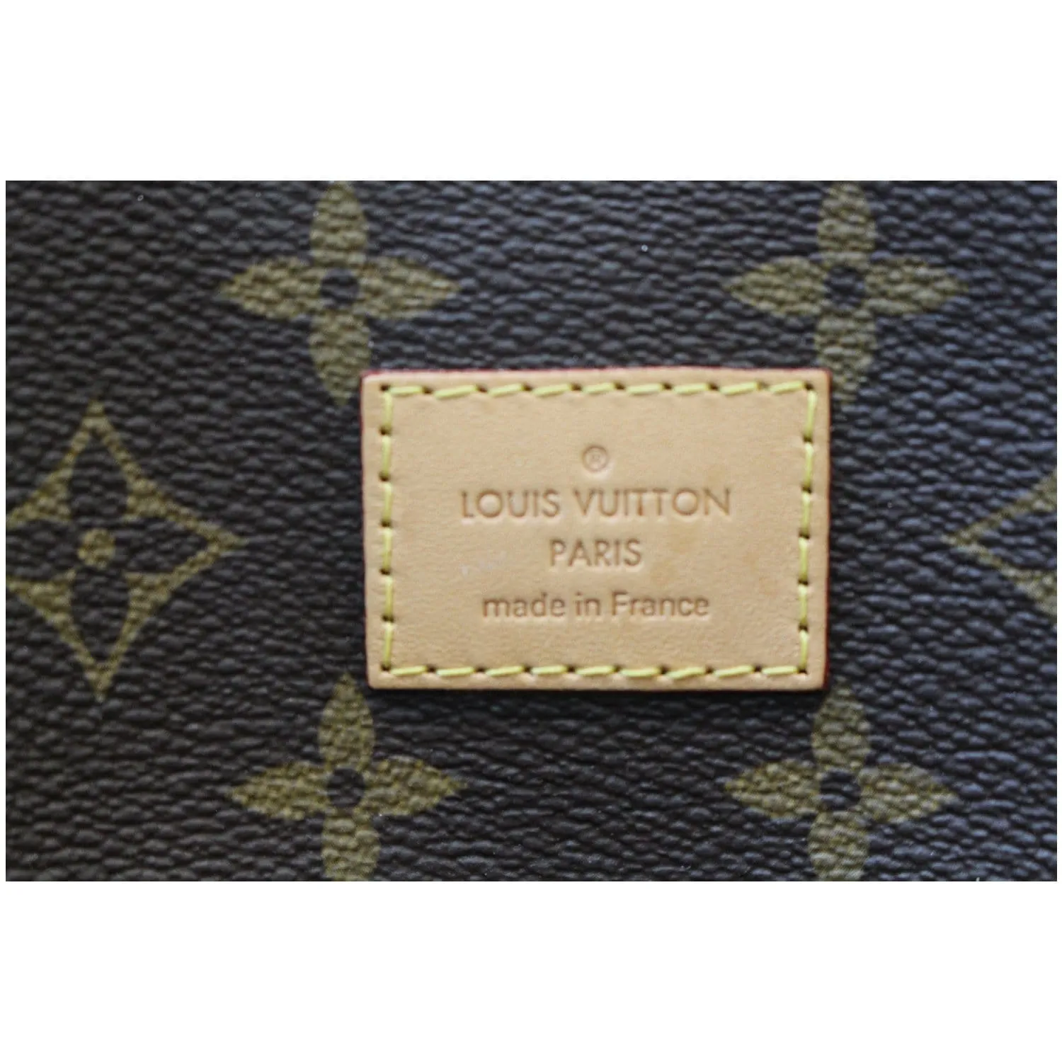 LOUIS VUITTON Melie Monogram Canvas Hobo Shoulder Bag Brown