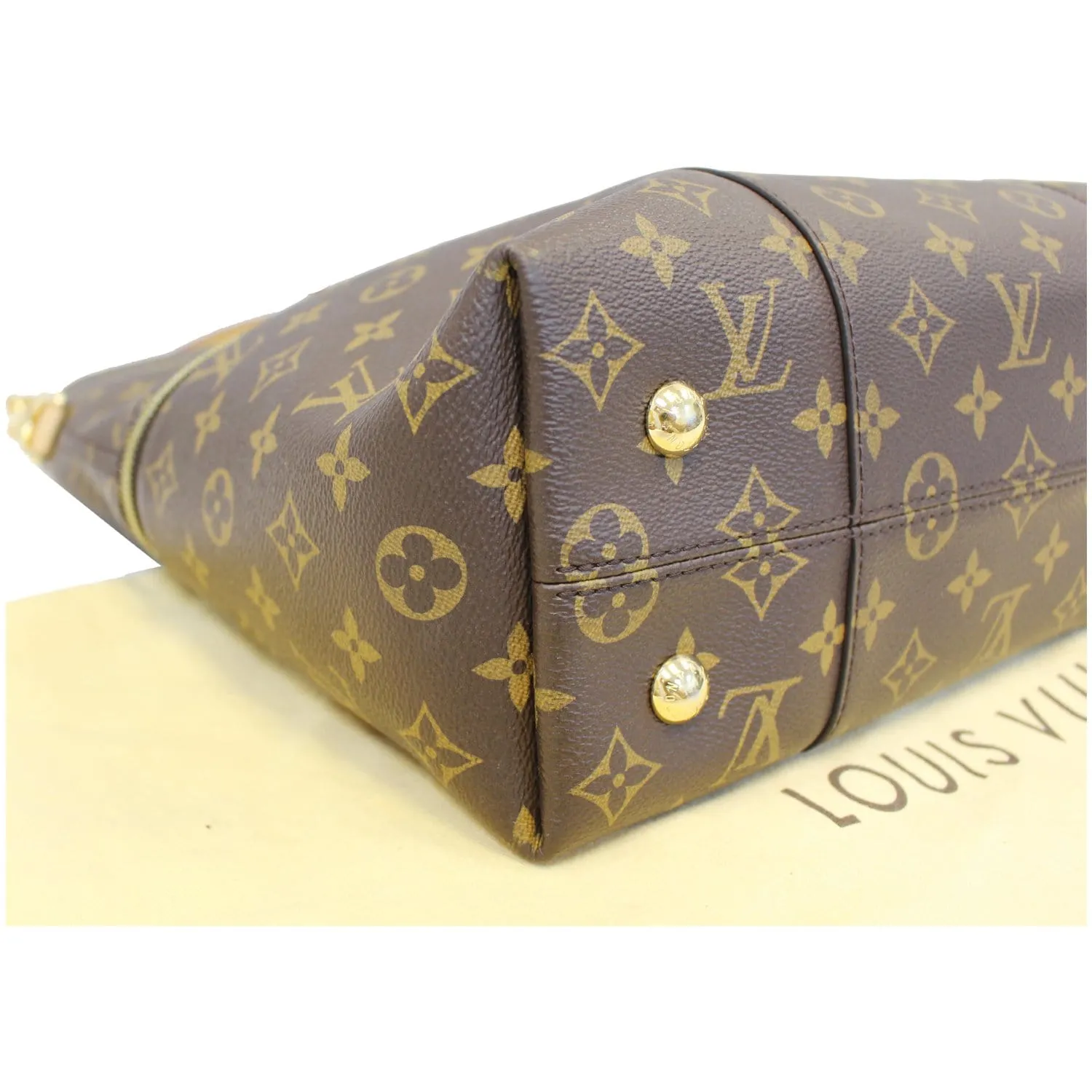 LOUIS VUITTON Melie Monogram Canvas Hobo Shoulder Bag Brown