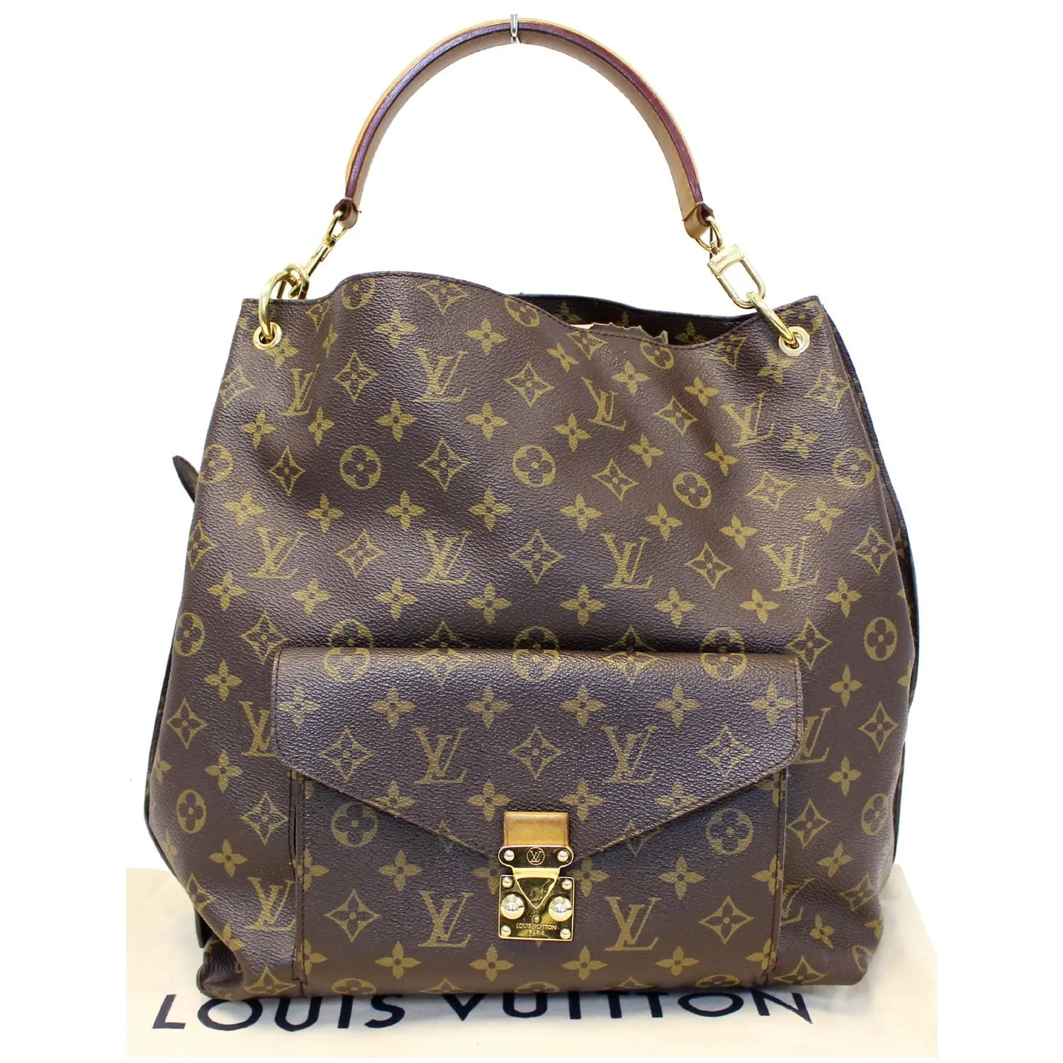 LOUIS VUITTON Metis Hobo Monogram Canvas Shoulder Bag Brown