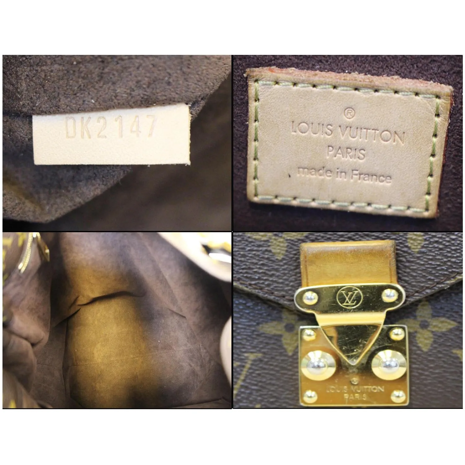LOUIS VUITTON Metis Hobo Monogram Canvas Shoulder Bag Brown