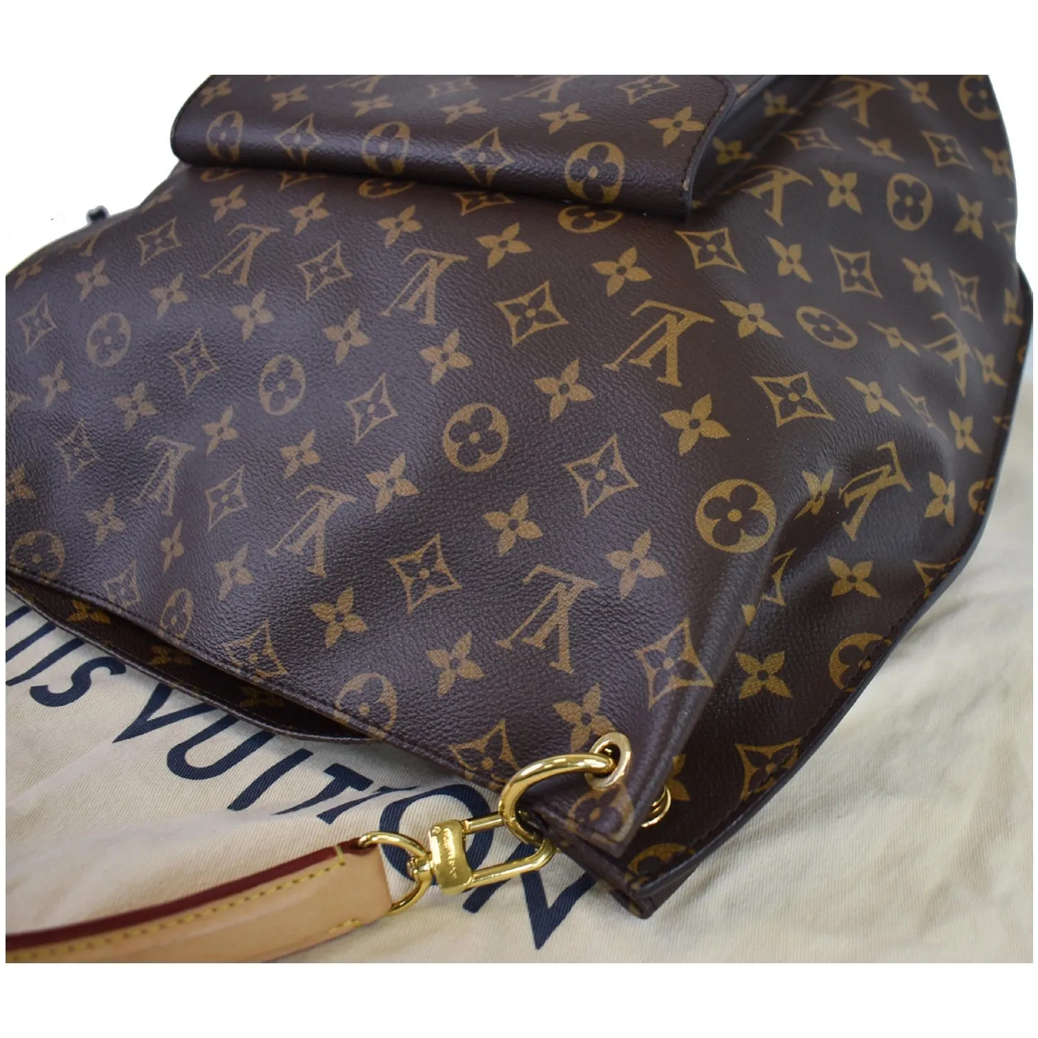 LOUIS VUITTON Metis Hobo Monogram Canvas Shoulder Bag Brown