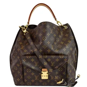 LOUIS VUITTON Metis Hobo Monogram Canvas Shoulder Bag Brown