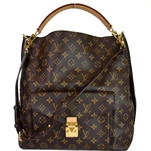 LOUIS VUITTON Metis Hobo Monogram Canvas Shoulder Bag Brown