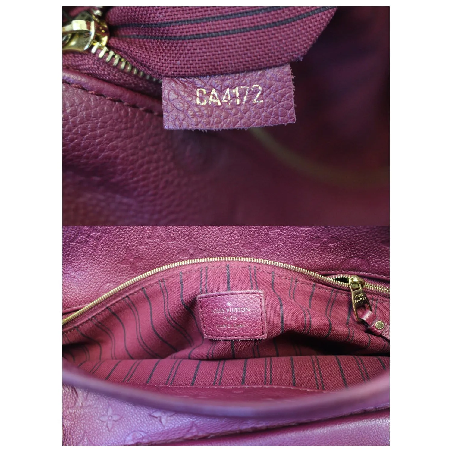 LOUIS VUITTON Metis Monogram Empreinte Hobo Bag Purple