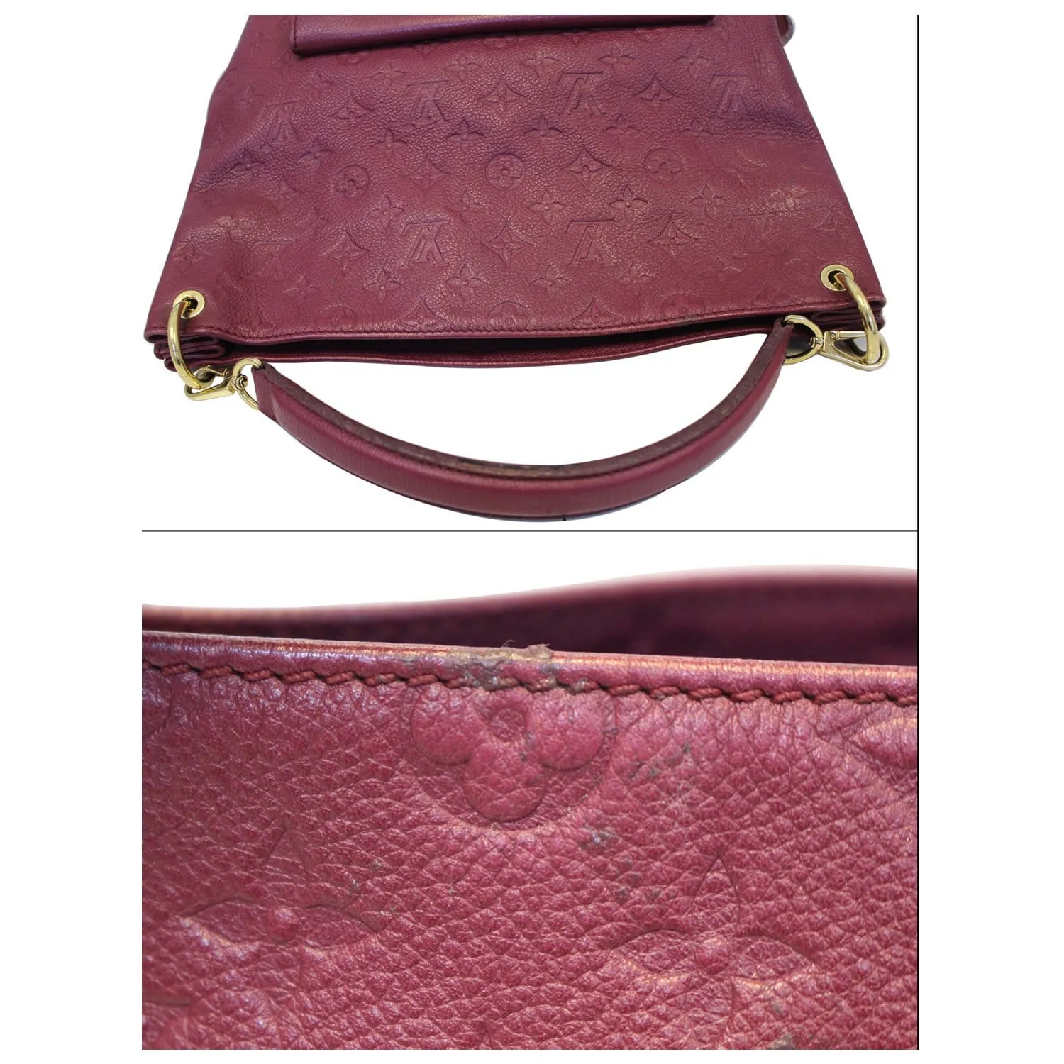 LOUIS VUITTON Metis Monogram Empreinte Hobo Bag Purple