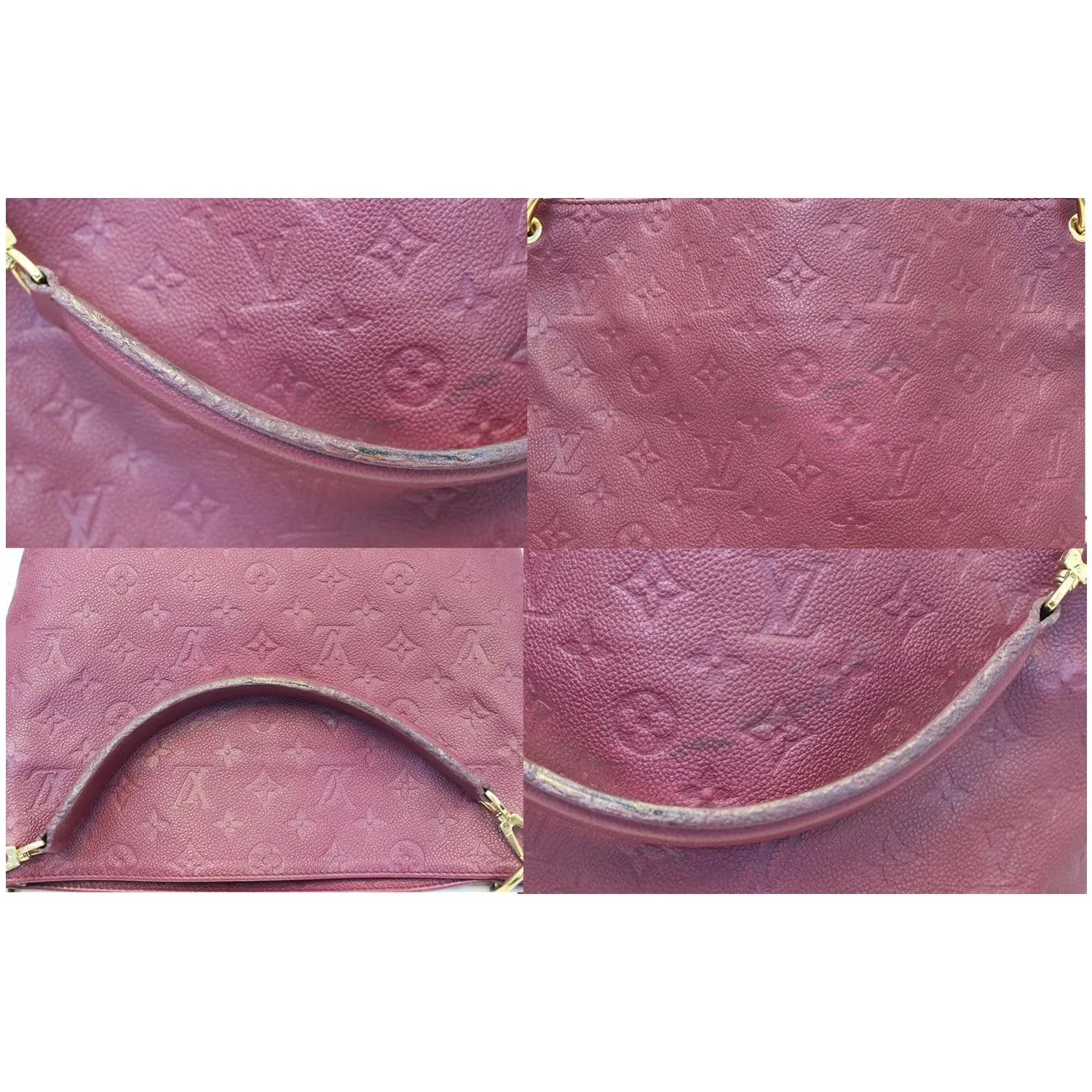 LOUIS VUITTON Metis Monogram Empreinte Hobo Bag Purple