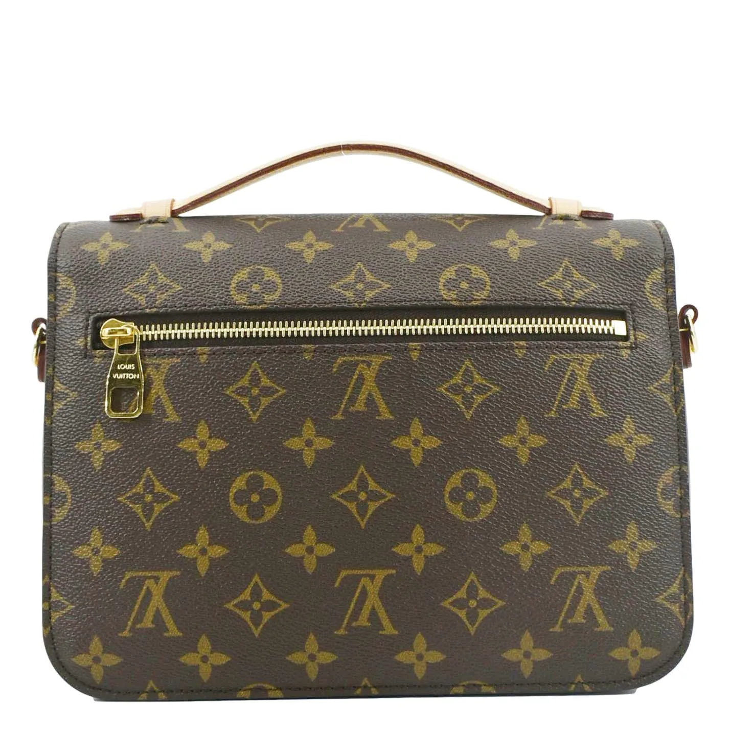LOUIS VUITTON Metis Pochette Monogram Canvas Crossbody Bag Brown