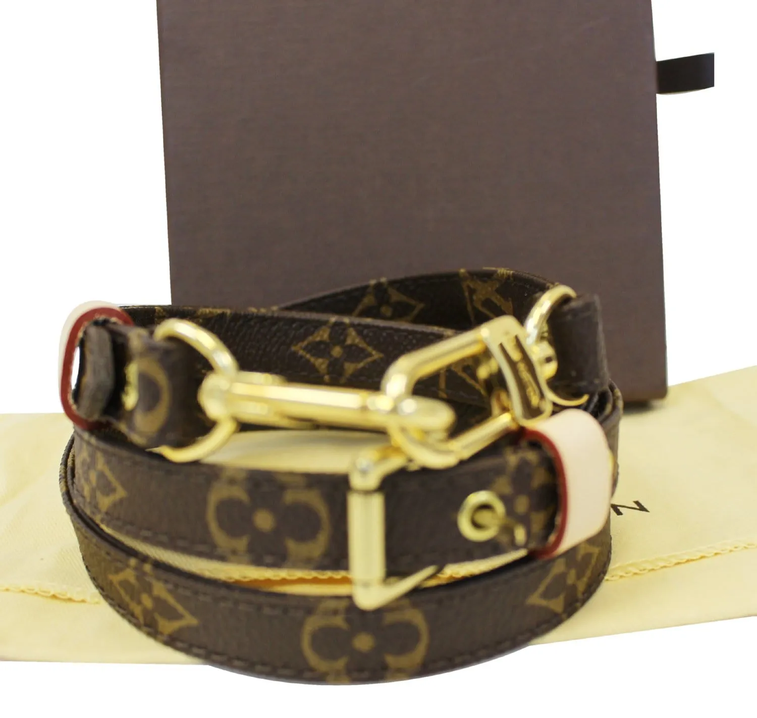 LOUIS VUITTON Monogram Brown Shoulder Strap For Metis and Similar