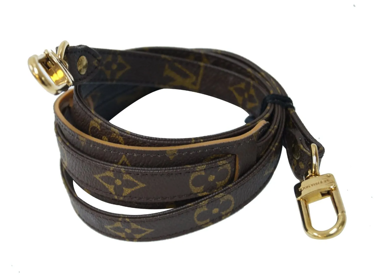LOUIS VUITTON Monogram Brown Shoulder Strap For Metis and Similar