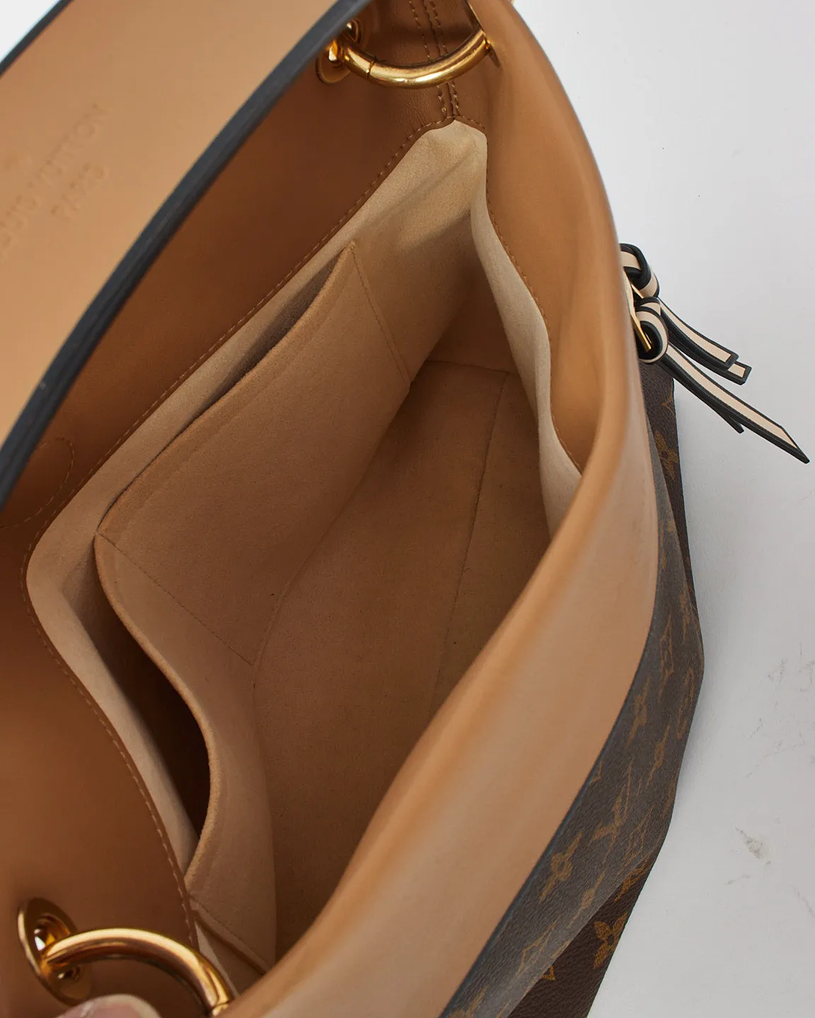 Louis Vuitton Monogram Canvas Beige Tuileries Besace Hobo Shoulder Bag