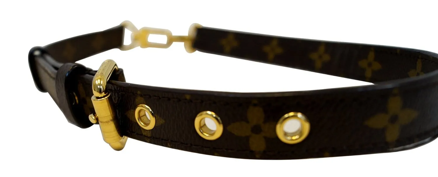 LOUIS VUITTON Monogram Canvas Brown Shoulder Strap