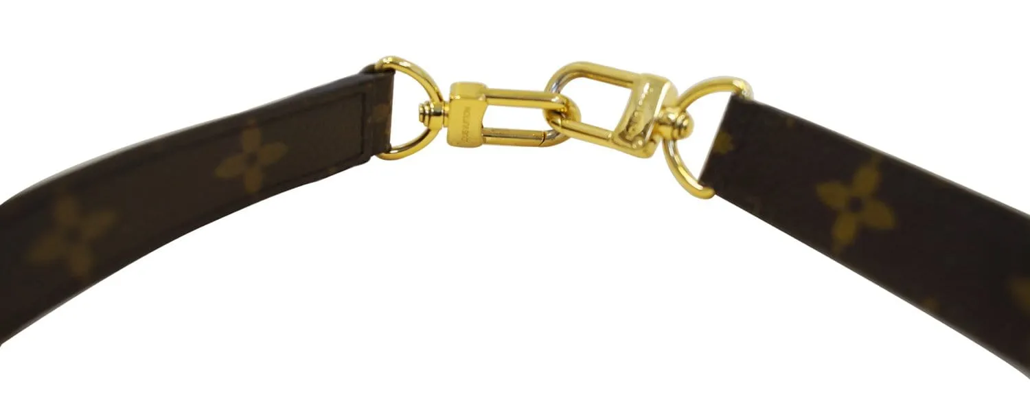 LOUIS VUITTON Monogram Canvas Brown Shoulder Strap