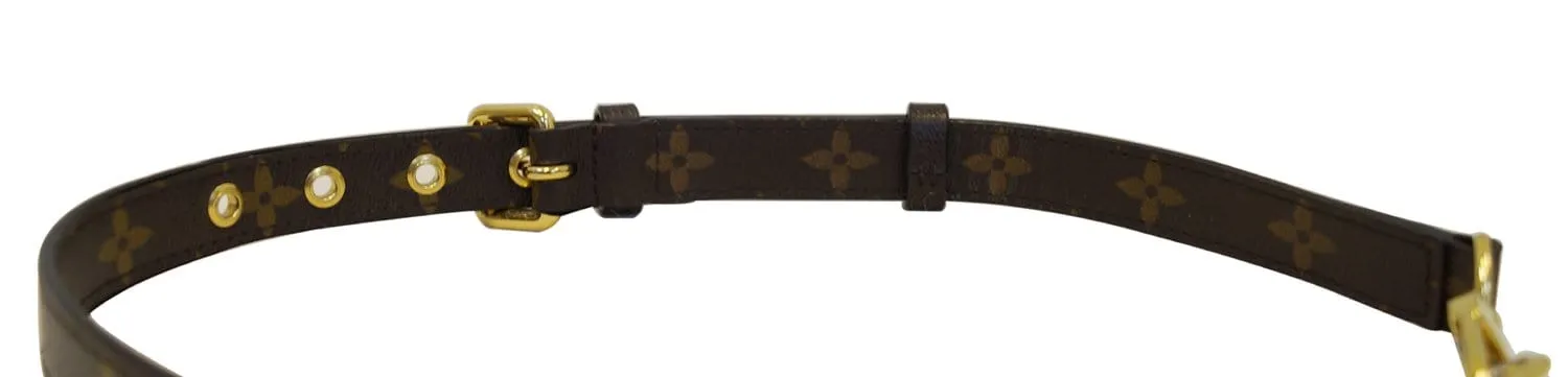 LOUIS VUITTON Monogram Canvas Brown Shoulder Strap