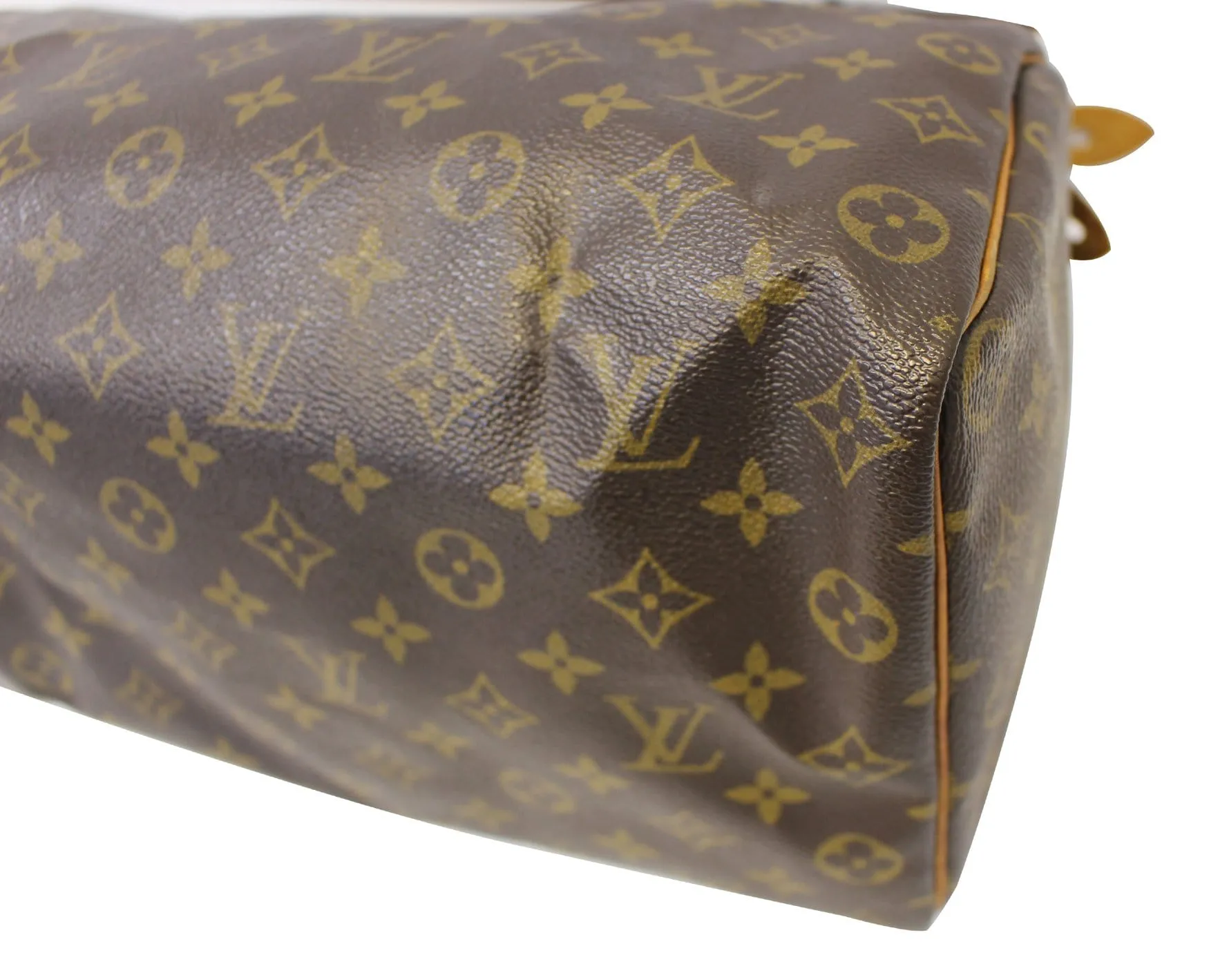 LOUIS VUITTON Monogram Canvas Speedy 35 Satchel Used Bag