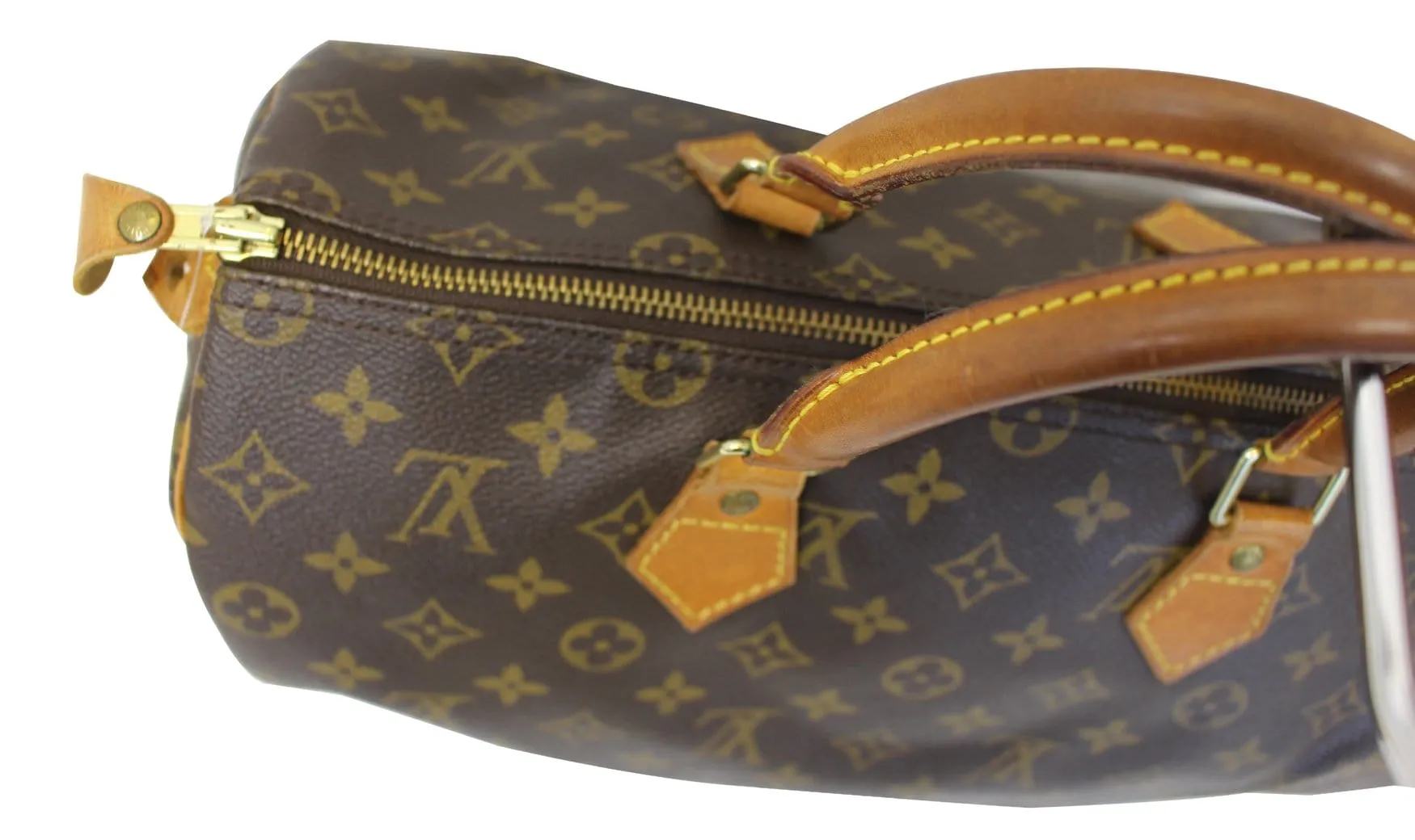 LOUIS VUITTON Monogram Canvas Speedy 35 Satchel Used Bag
