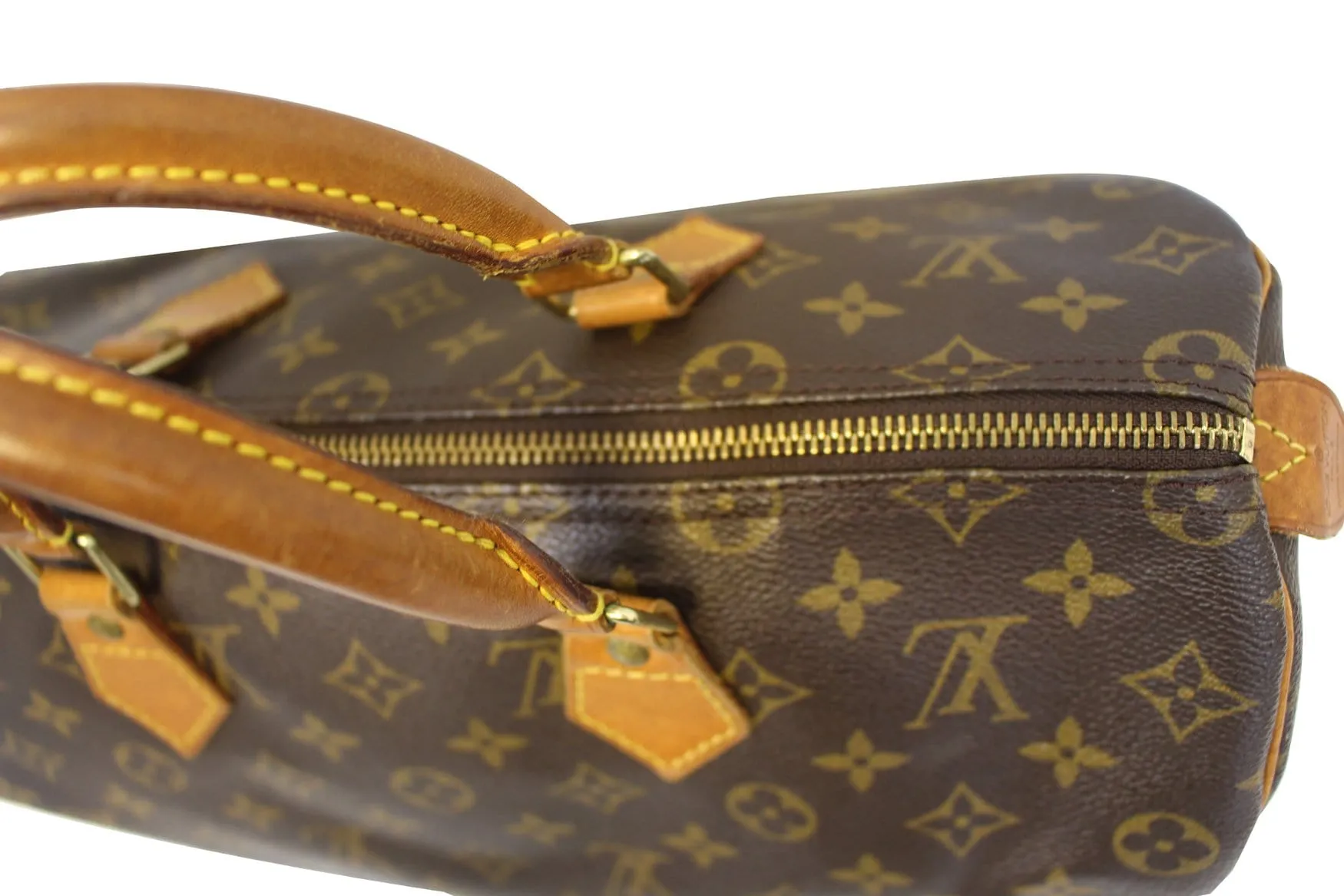 LOUIS VUITTON Monogram Canvas Speedy 35 Satchel Used Bag