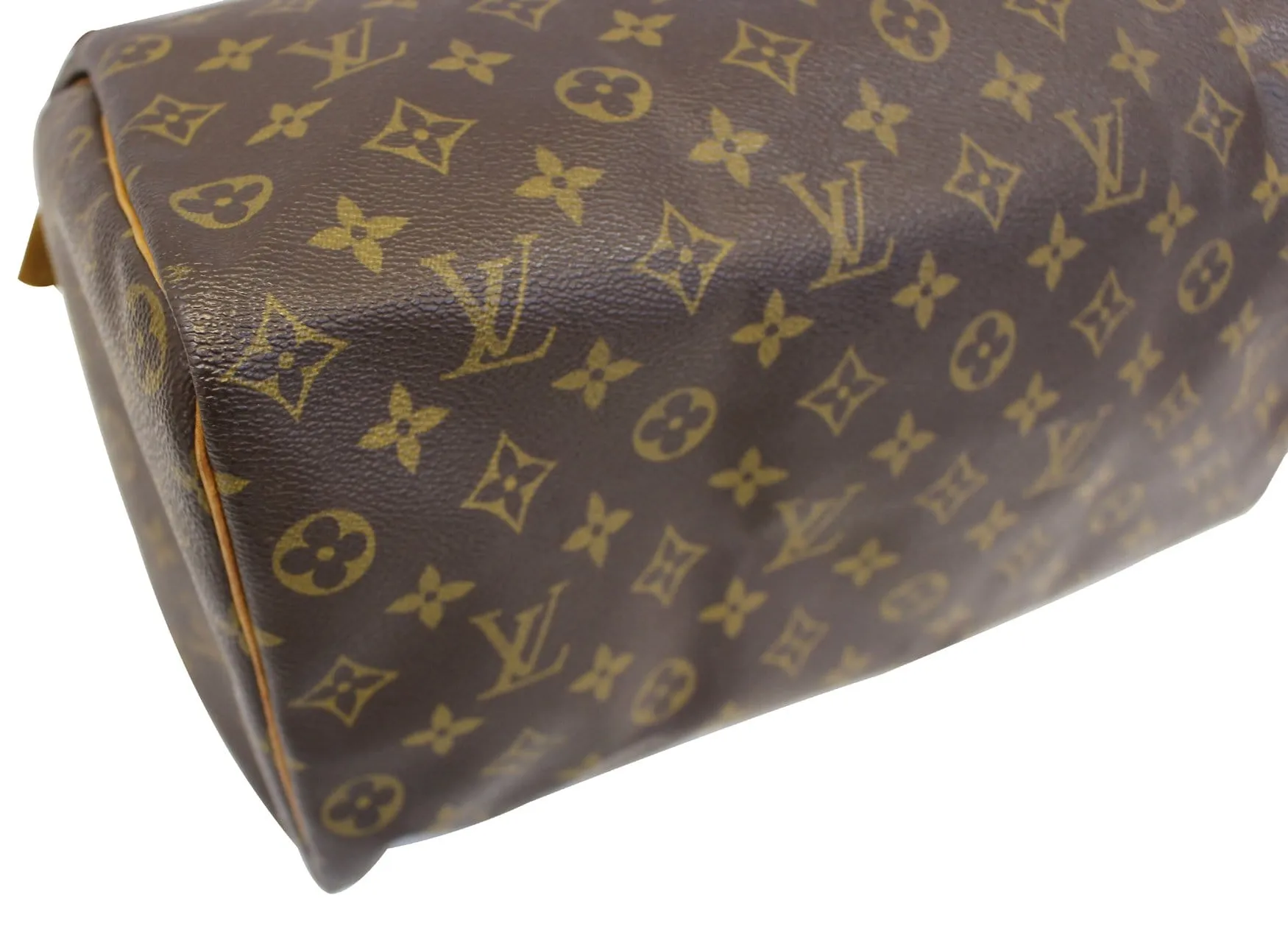 LOUIS VUITTON Monogram Canvas Speedy 35 Satchel Used Bag