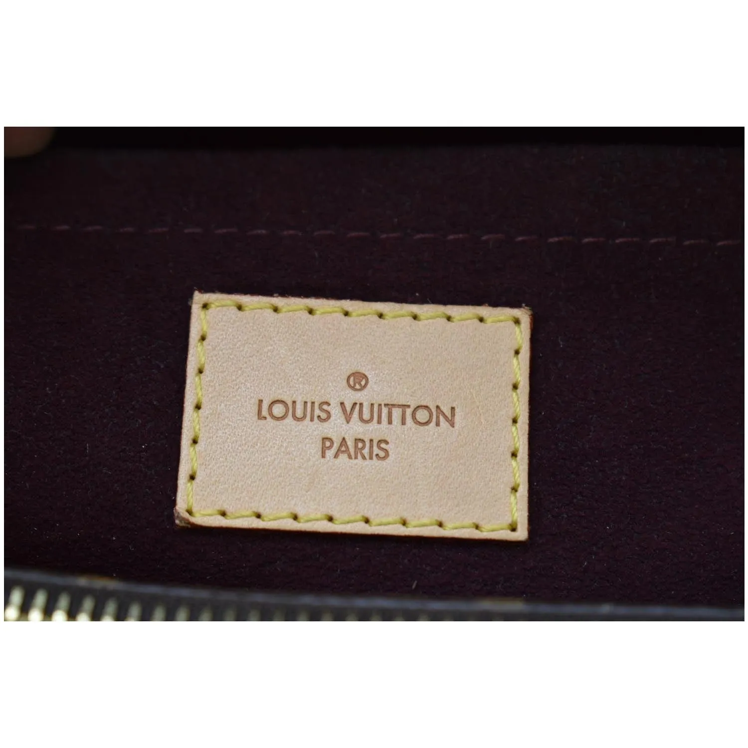 LOUIS VUITTON Montaigne GM Monogram Canvas Shoulder Bag Brown