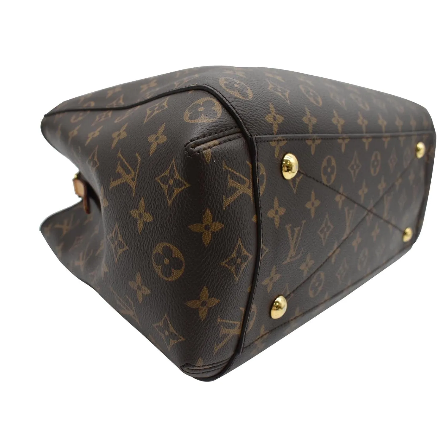 LOUIS VUITTON Montaigne GM Monogram Canvas Shoulder Bag Brown