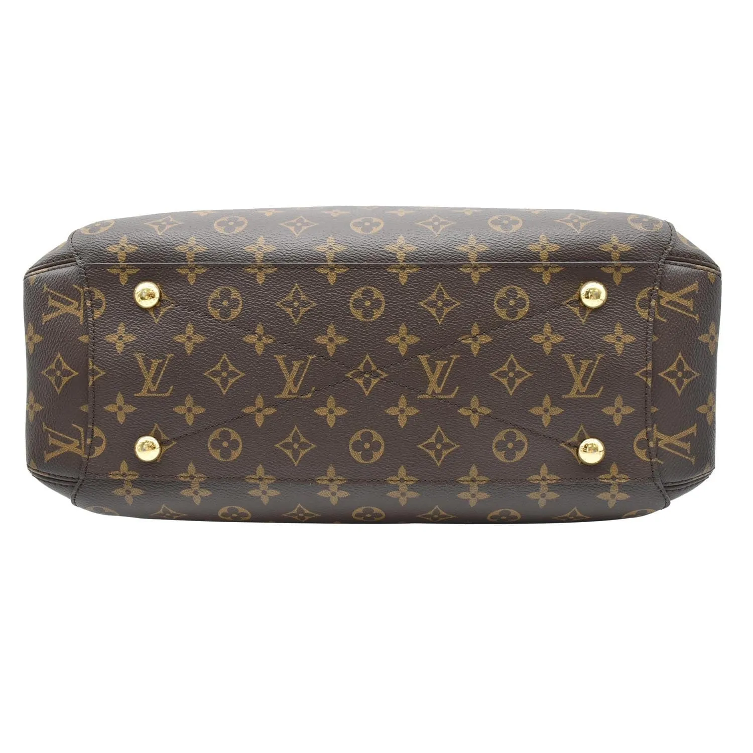 LOUIS VUITTON Montaigne GM Monogram Canvas Shoulder Bag Brown