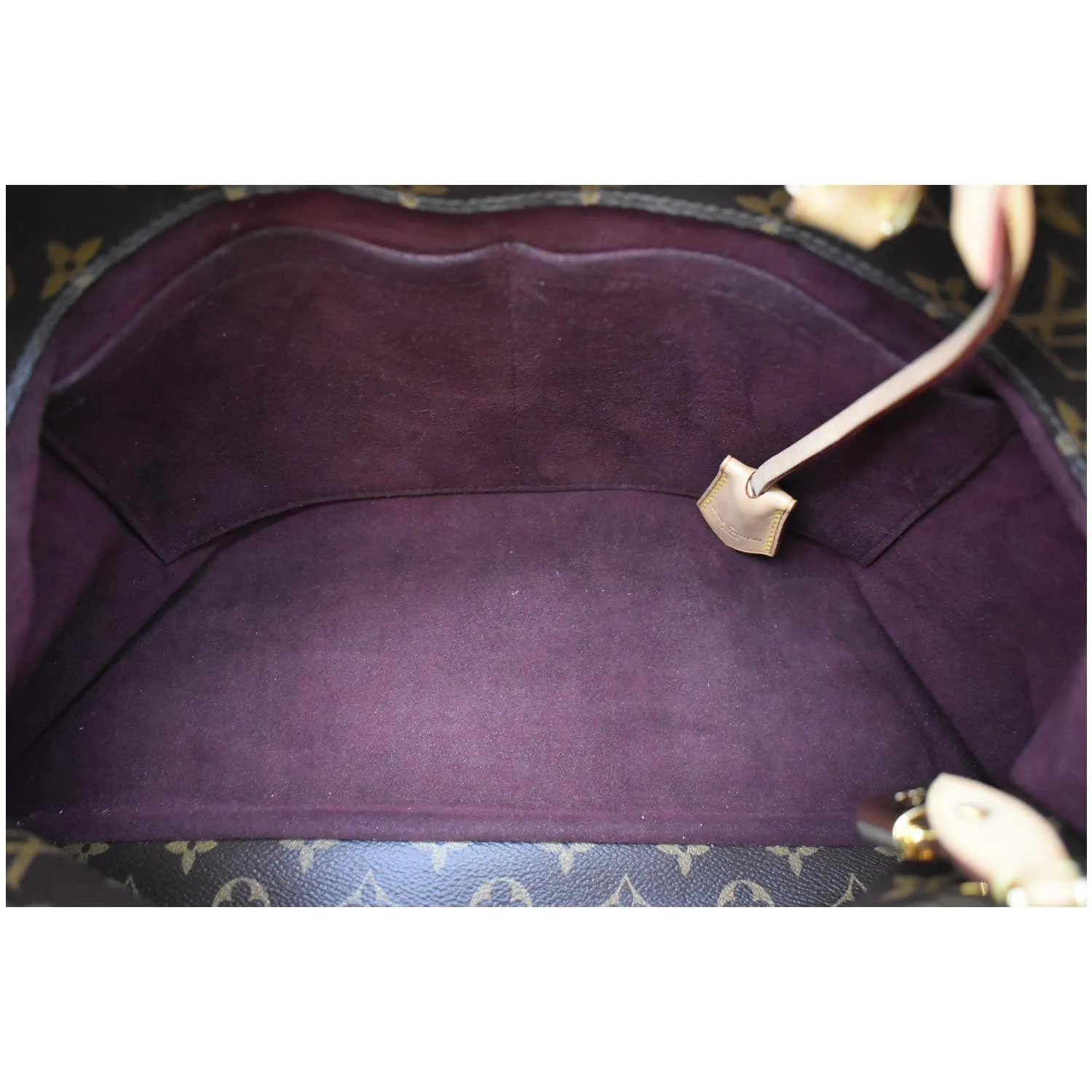 LOUIS VUITTON Montaigne GM Monogram Canvas Shoulder Bag Brown