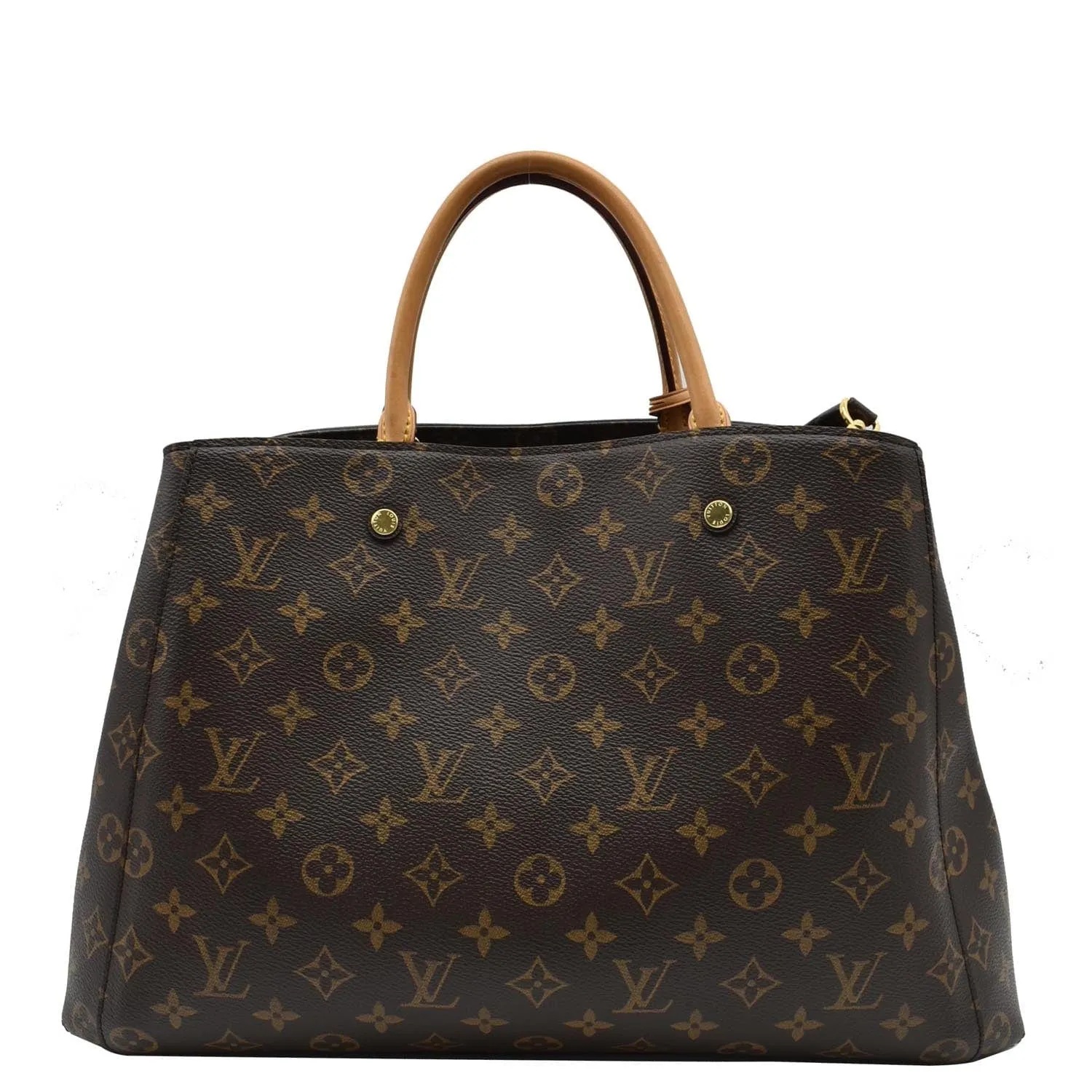 LOUIS VUITTON Montaigne GM Monogram Canvas Shoulder Bag Brown