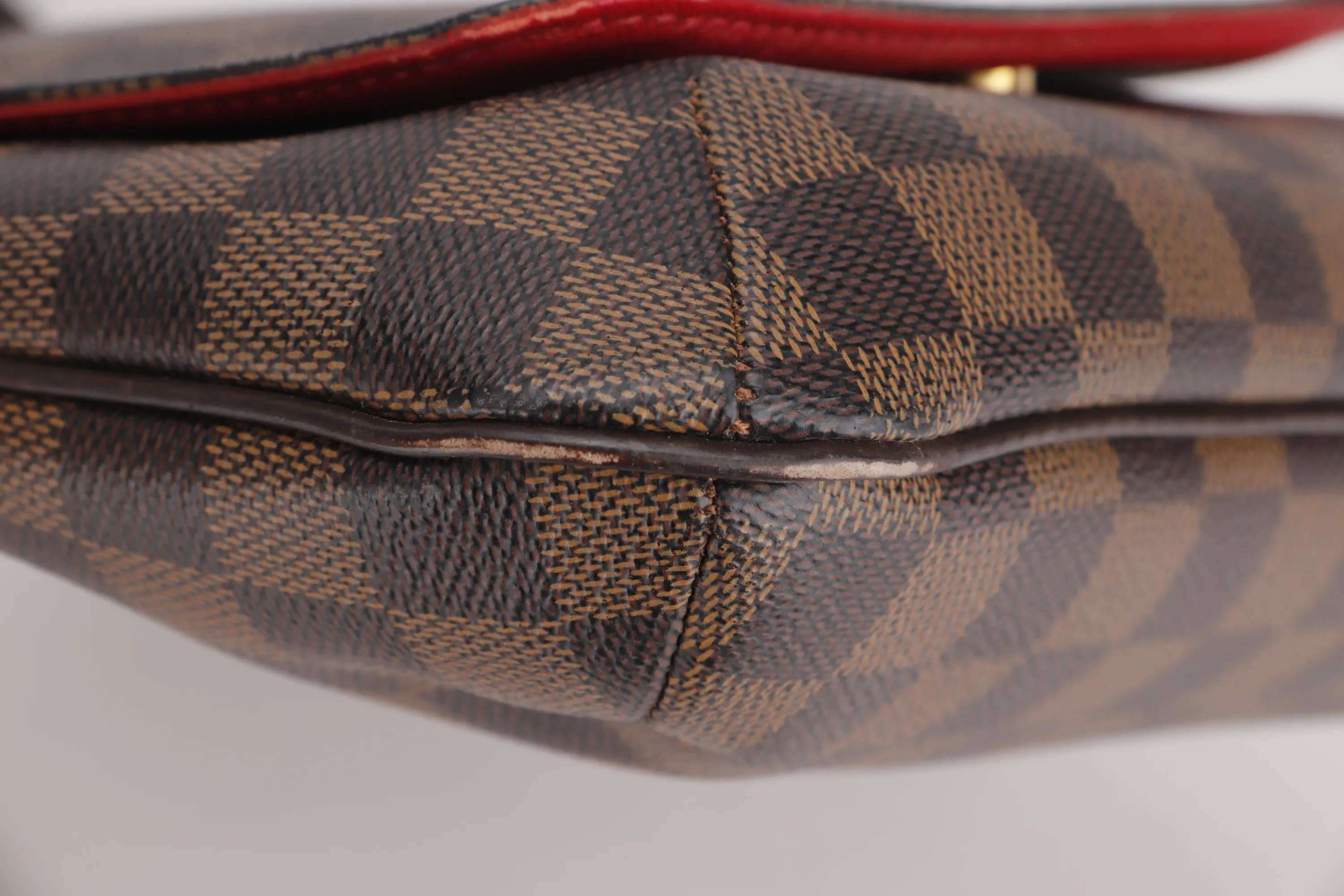 LOUIS VUITTON N51302 MUSETTE DAMIER EBENE CANVAS CROSSBODY (TH3089), NO DUST COVER