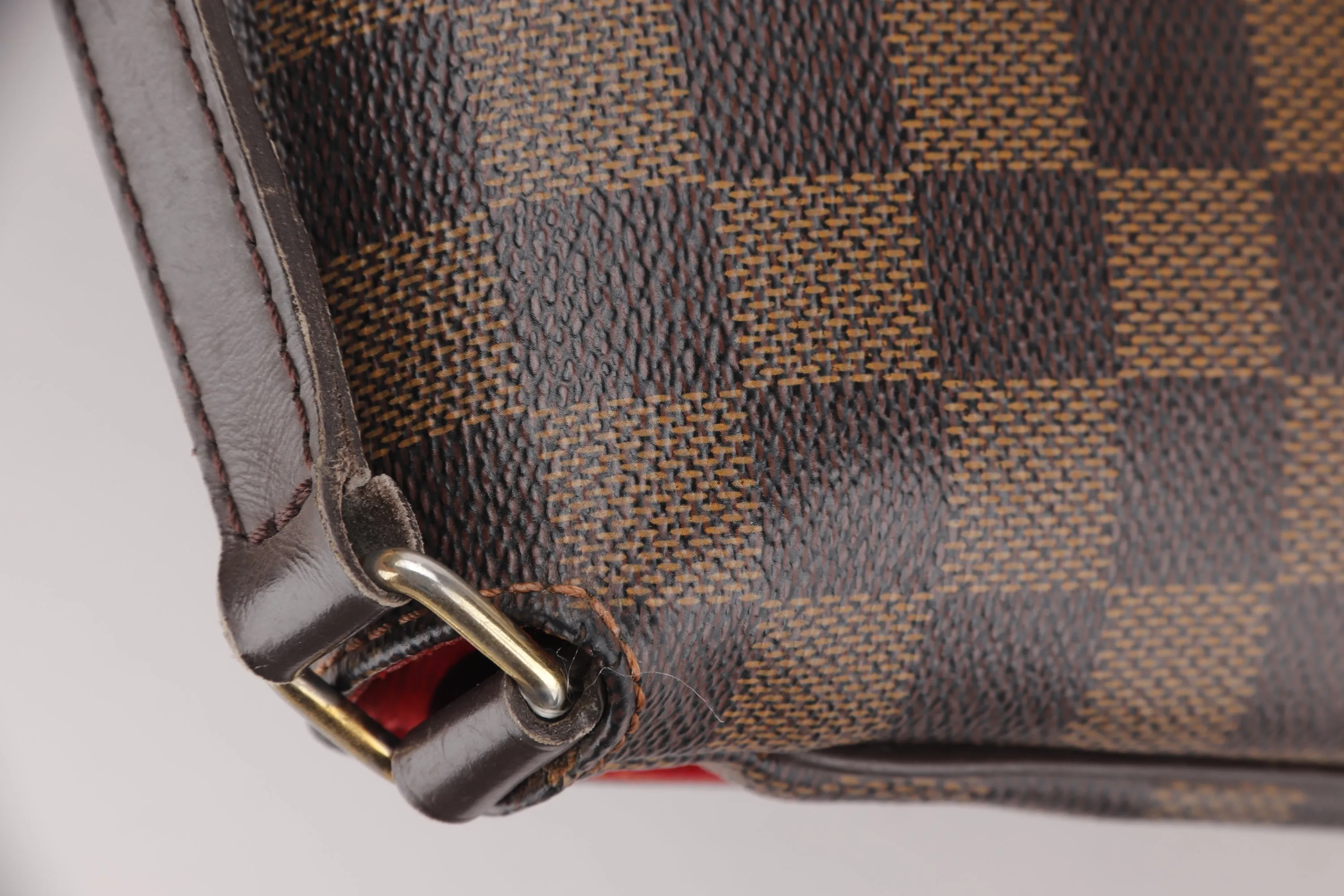 LOUIS VUITTON N51302 MUSETTE DAMIER EBENE CANVAS CROSSBODY (TH3089), NO DUST COVER