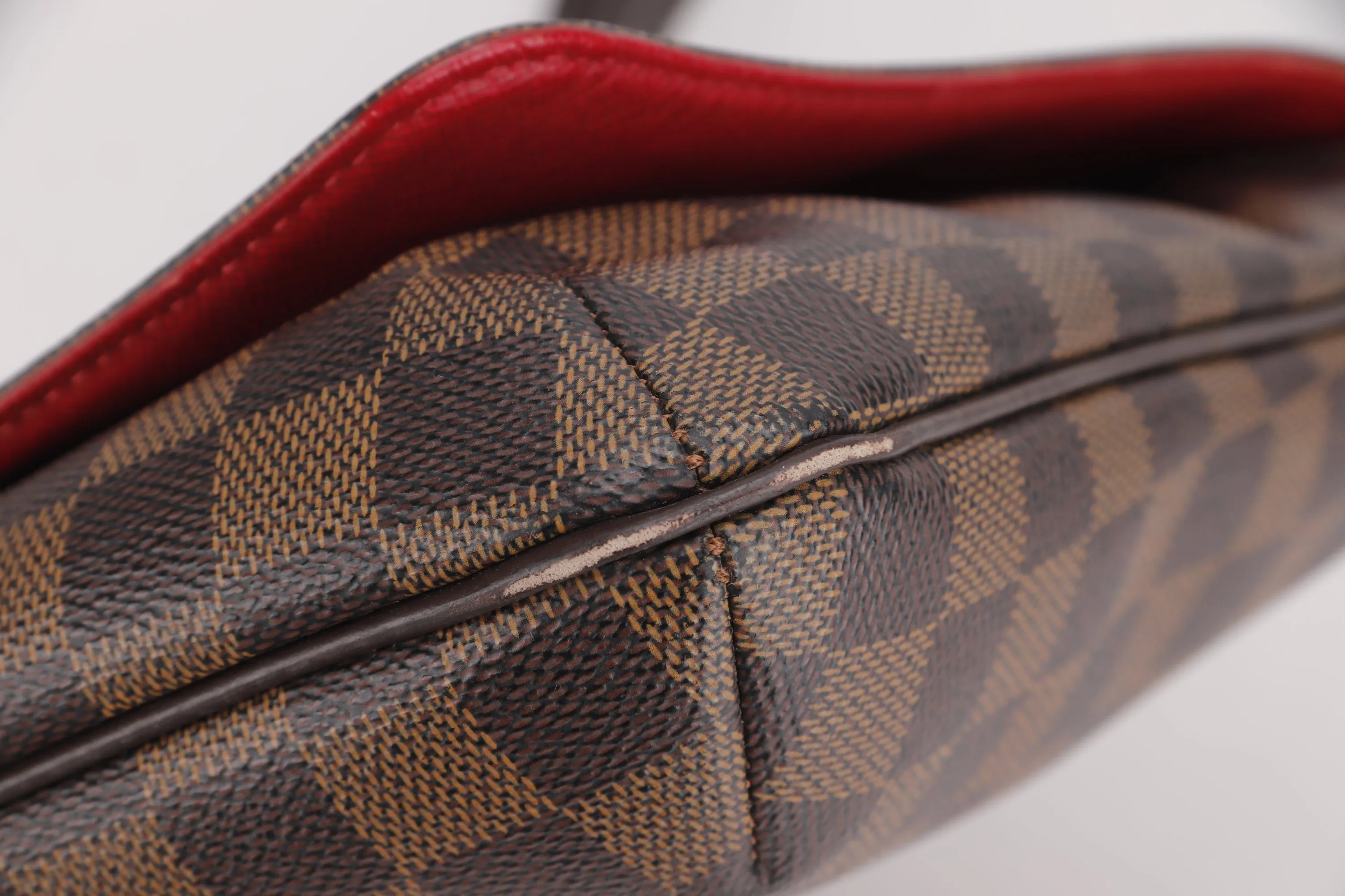 LOUIS VUITTON N51302 MUSETTE DAMIER EBENE CANVAS CROSSBODY (TH3089), NO DUST COVER